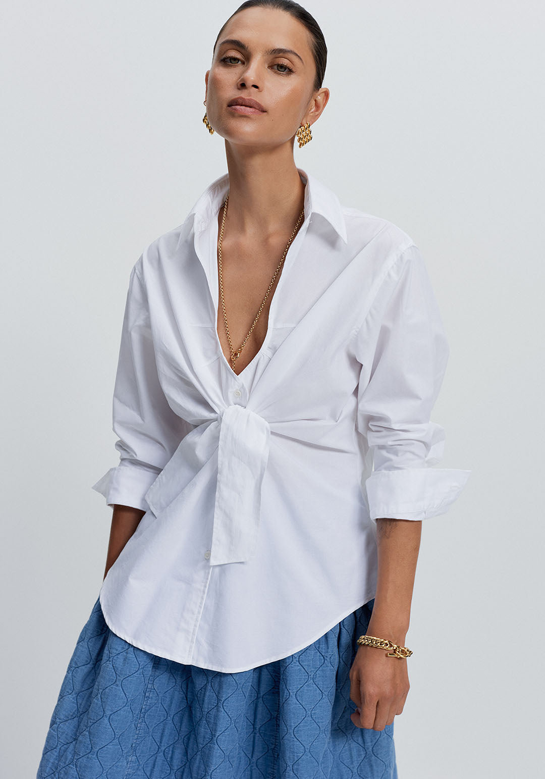 The Cutaway Booker Shirt (White)
