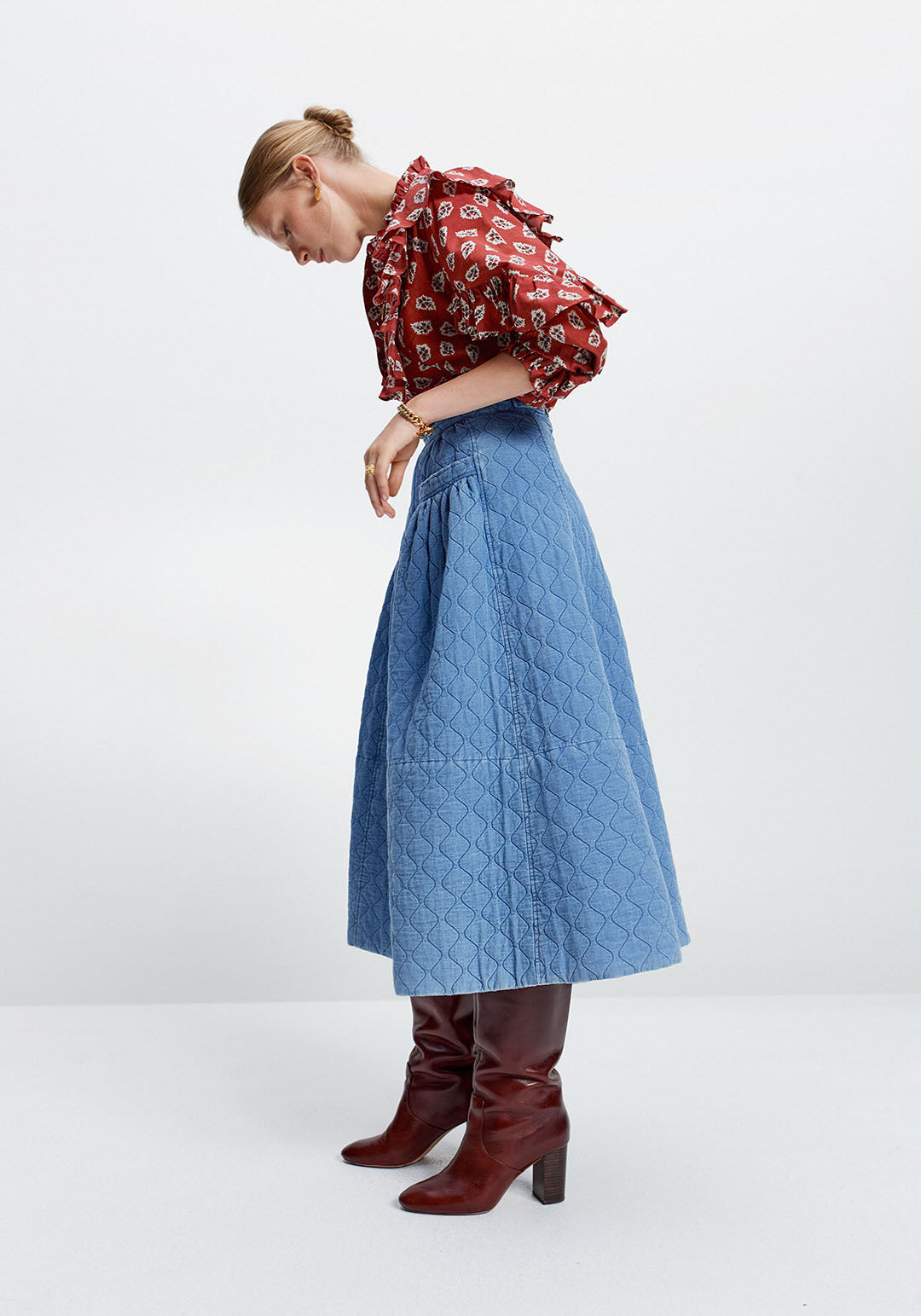 The Quilted Gaucho Skirt