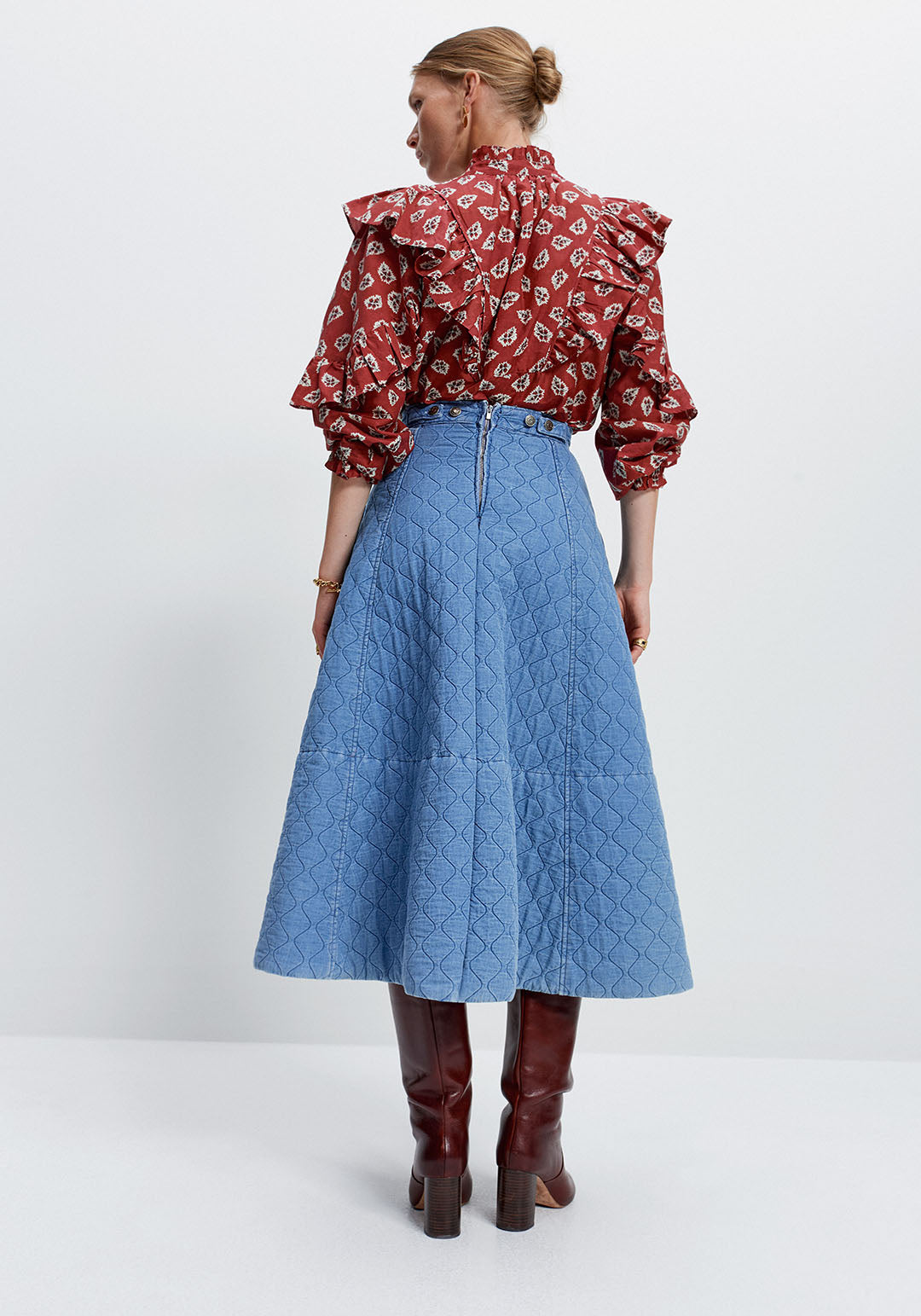 The Quilted Gaucho Skirt