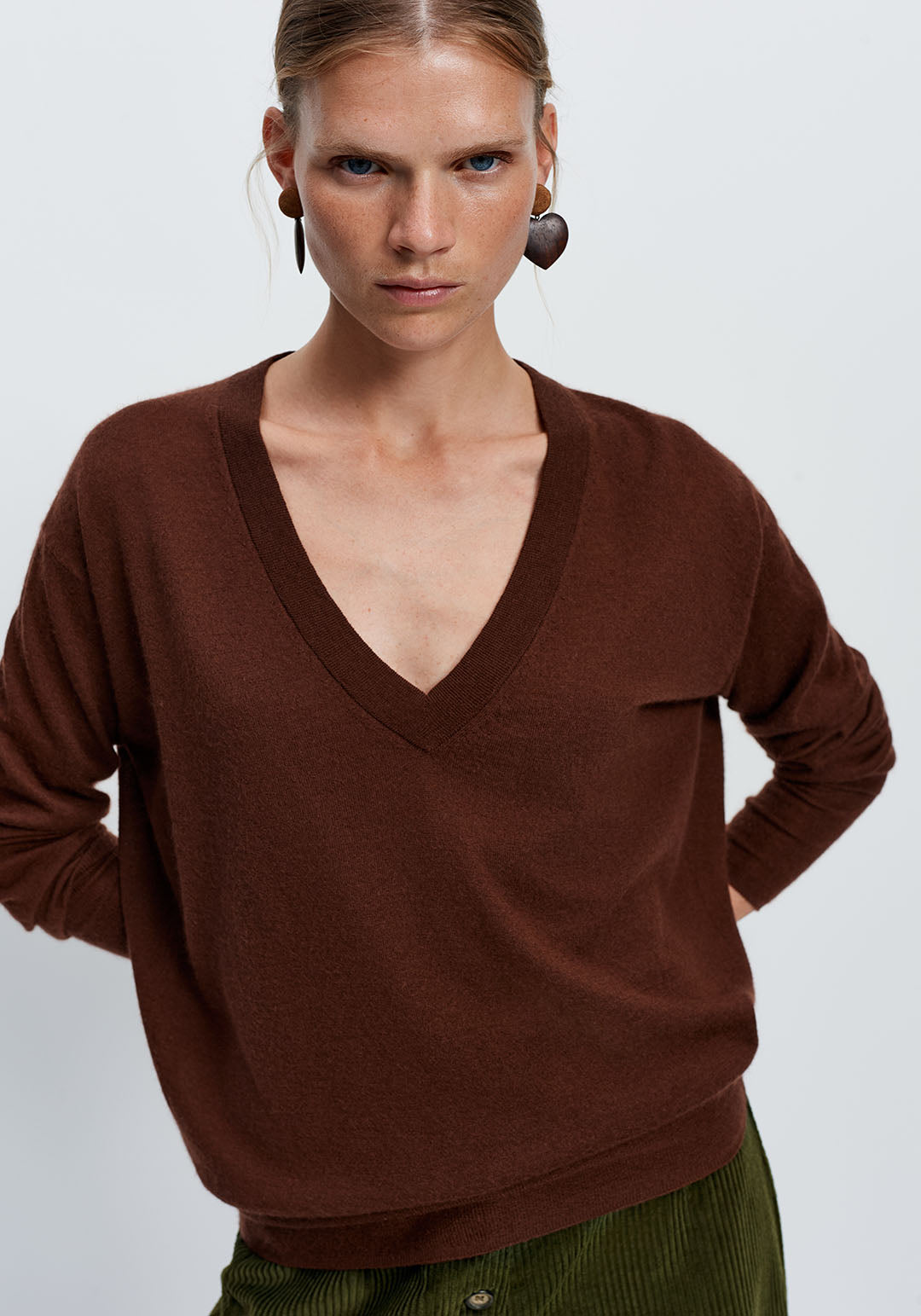 Deep V-Sweater