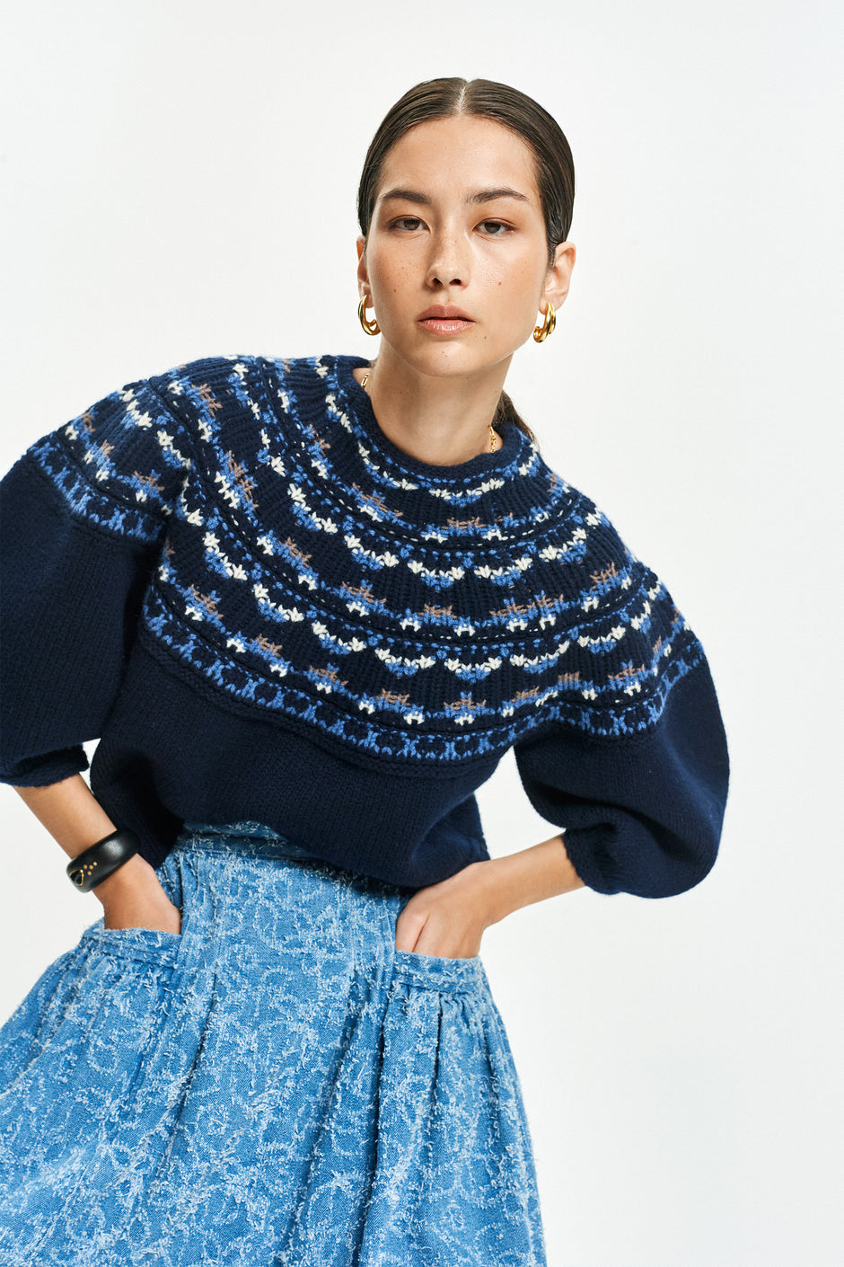 Alpine Sweater (Navy Blue)