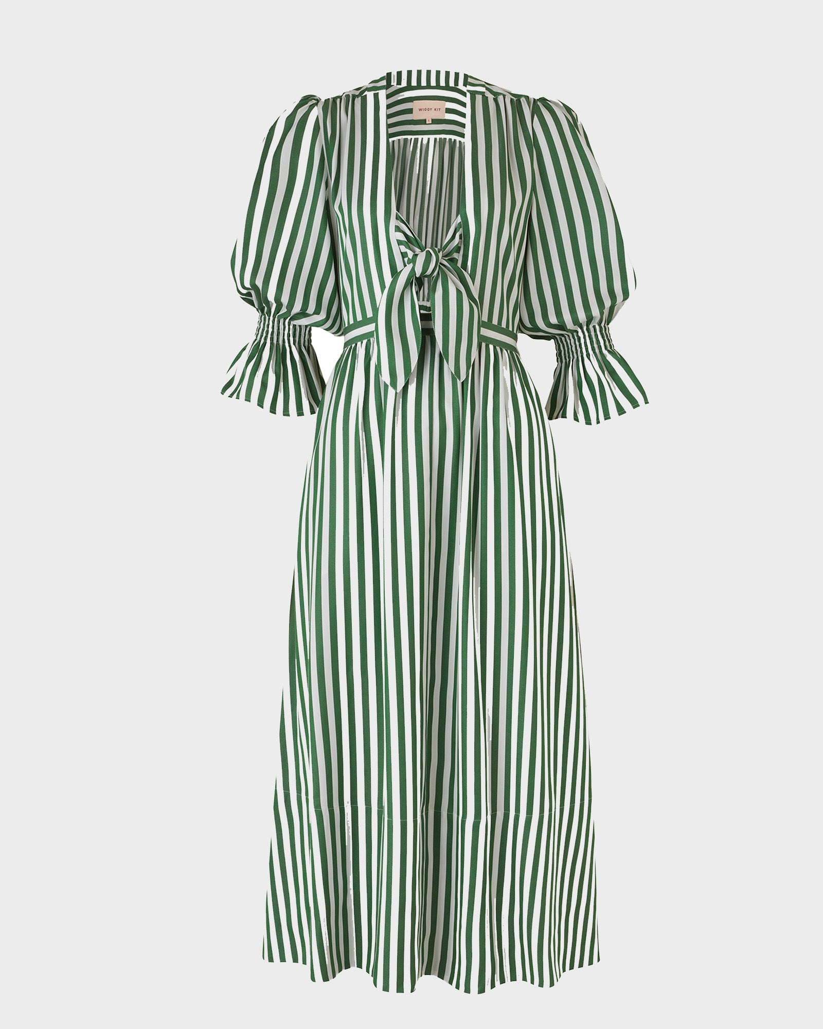 Bunny Dress (Green Stripe)
