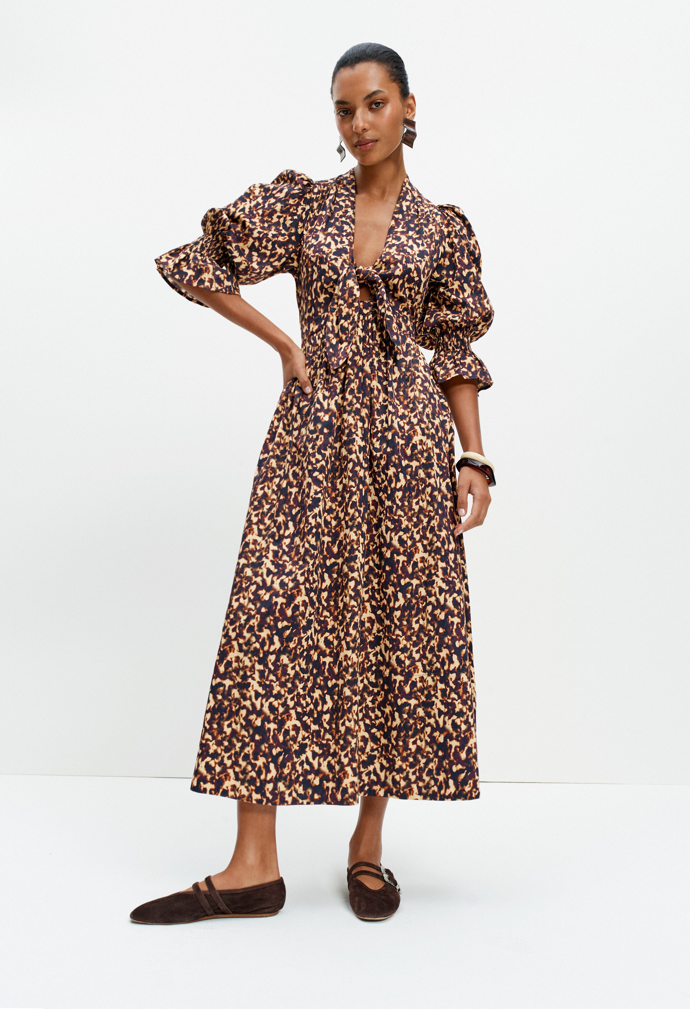 Bunny Dress (Tortoiseshell Print)