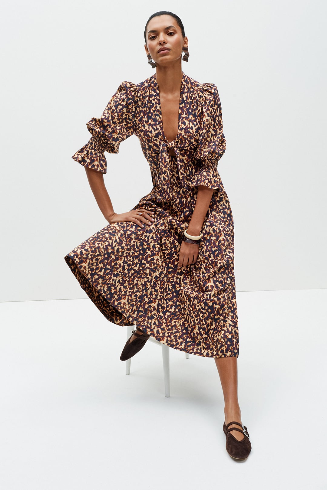 Bunny Dress (Tortoiseshell Print)