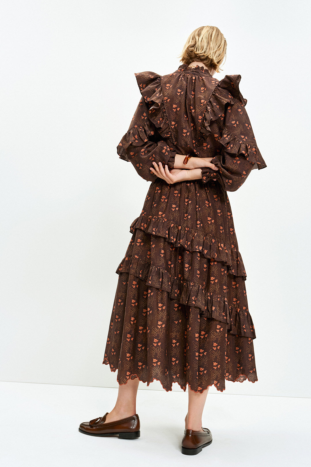 Copain Skirt (Cocoa Fern Print)
