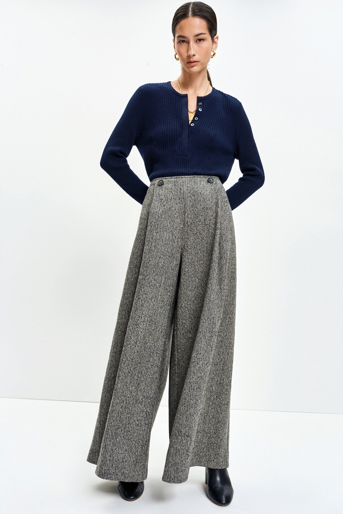 Deep Pleat Pant