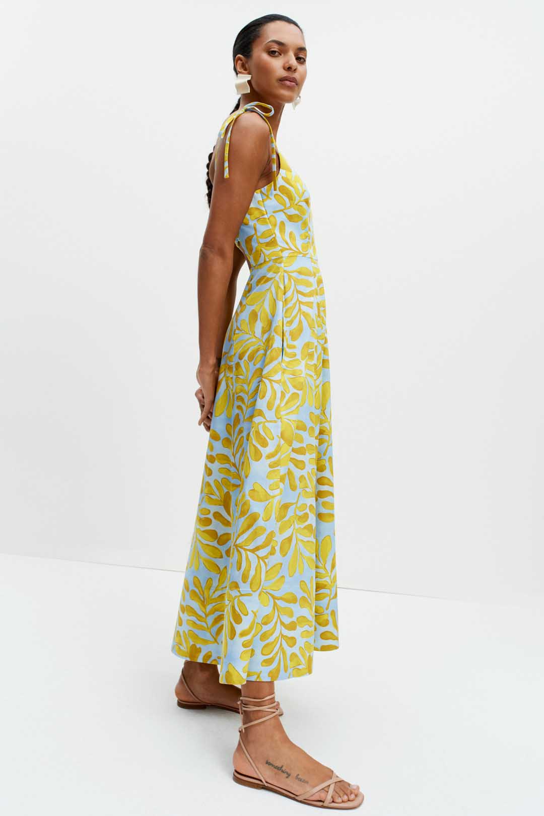 The Ekberg Dress (Citrus Palm)
