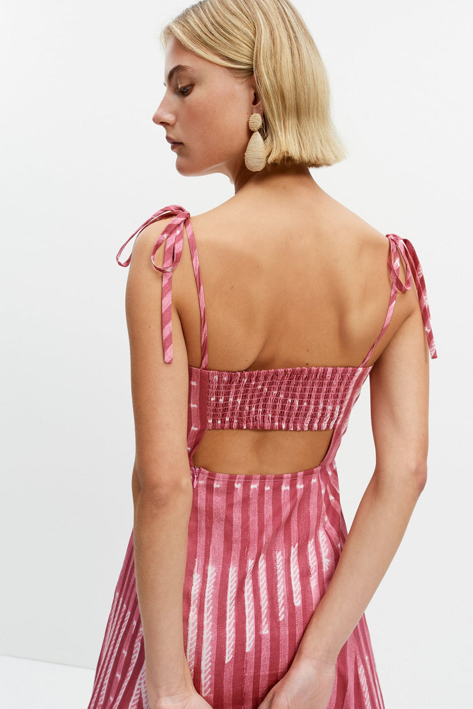 Ekberg Dress (Pink Nigella Print)