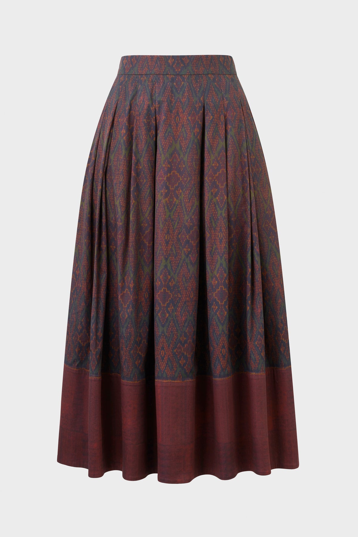 Friday Skirt (Merlot Ikat)