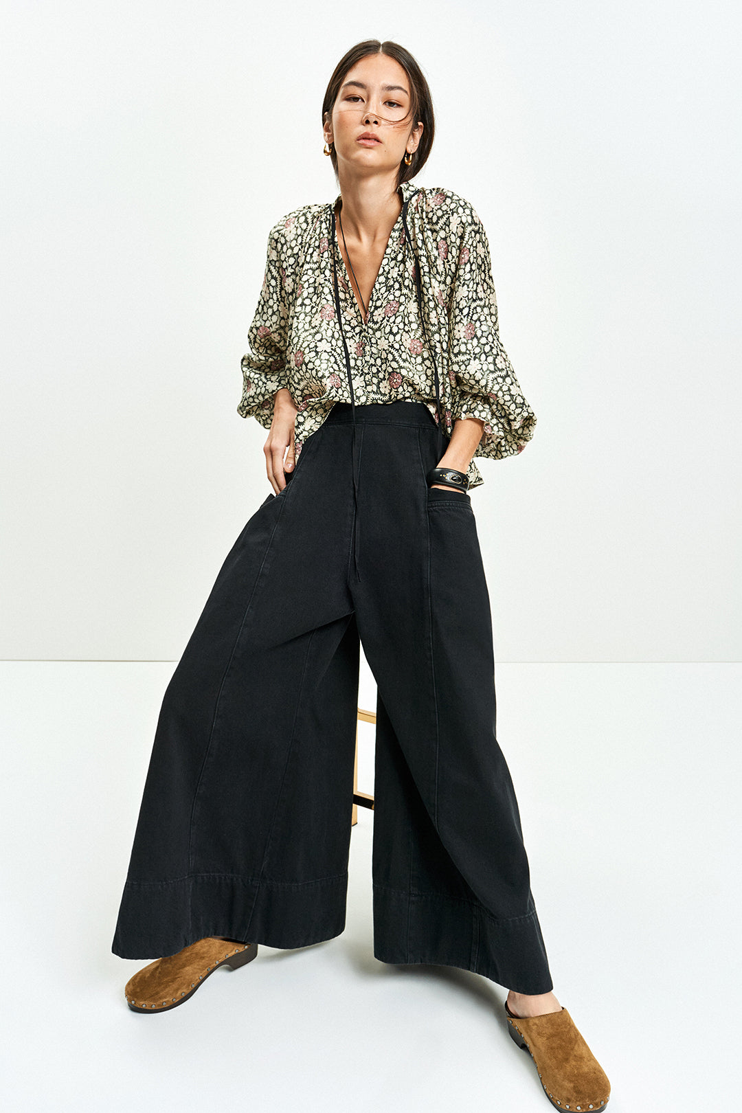 The Gaucho Jean (Charcoal Denim)