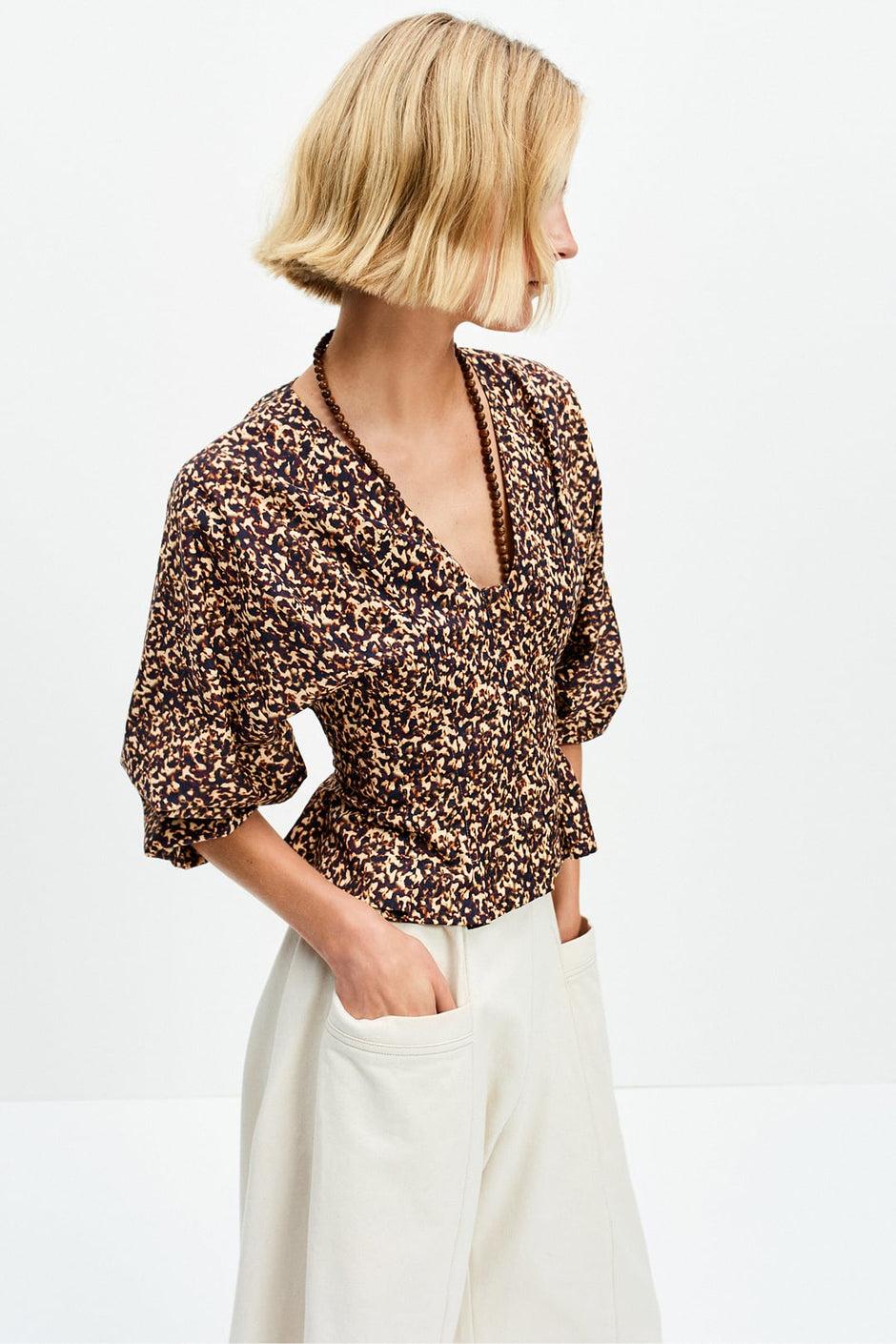 Pleat Bodice Top