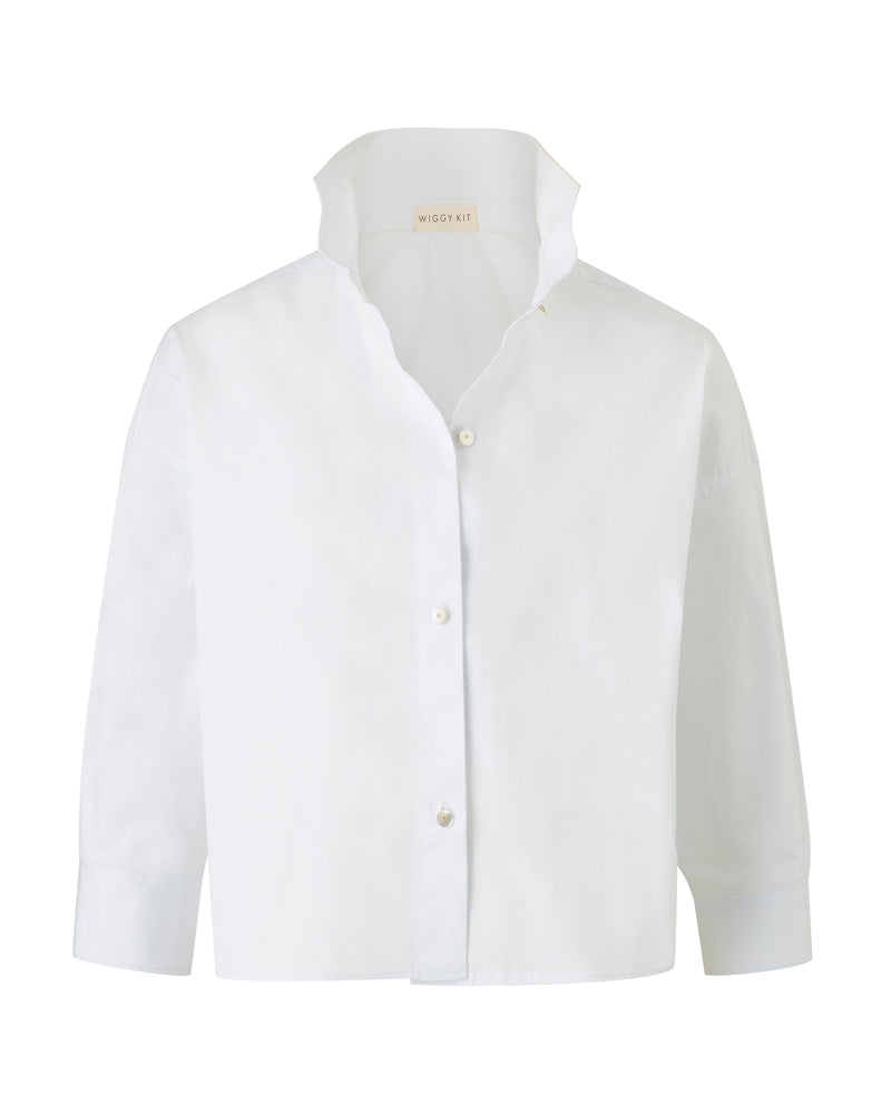 Wiggy Kit | The Boxy Shirt | Product image of white shirt on white backround