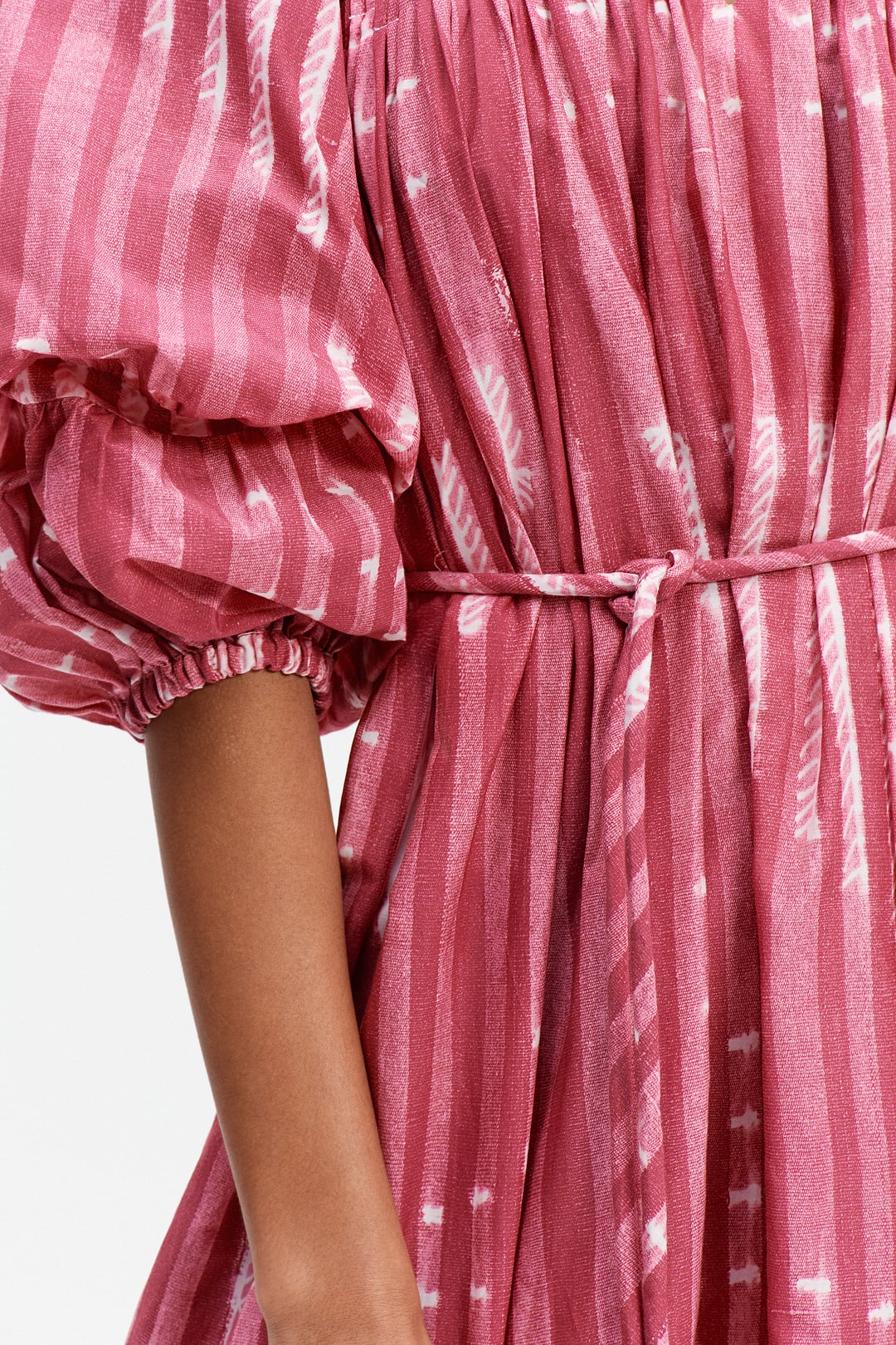 The Folklore Dress (Pink Nigella Print)