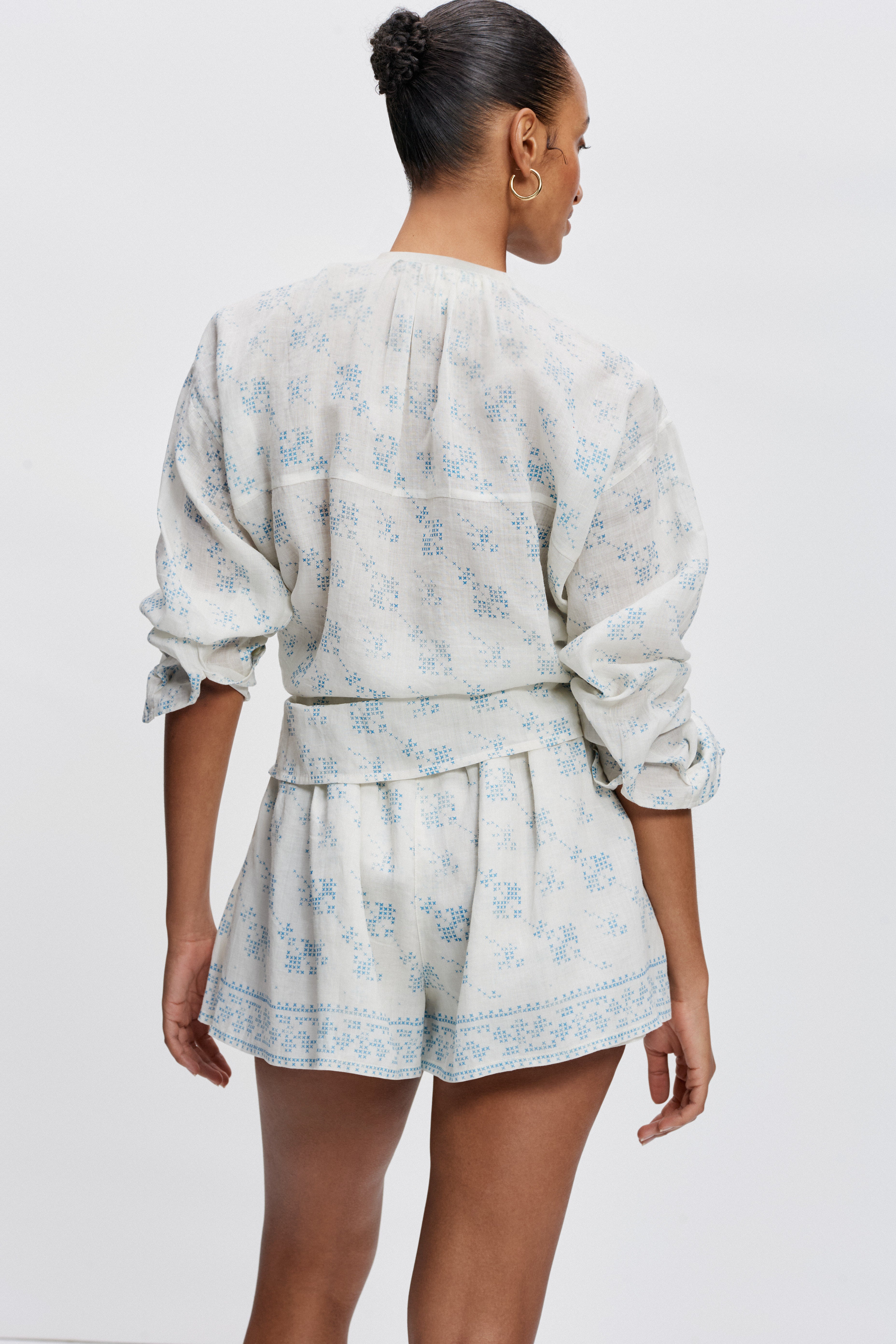 The Original Short (Blue Cross Stitch)