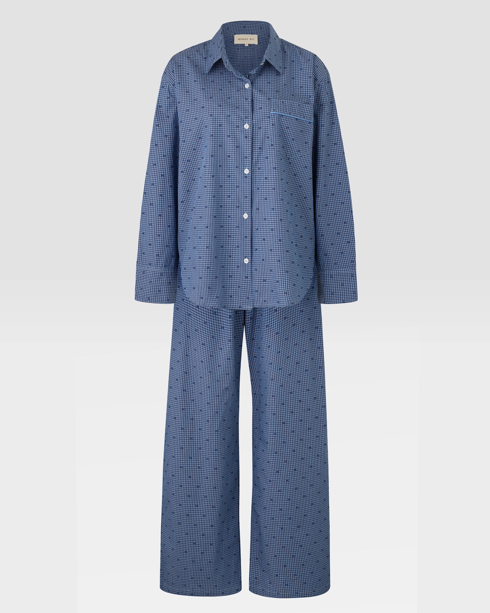 Pimlico Pyjama Blue Gingham