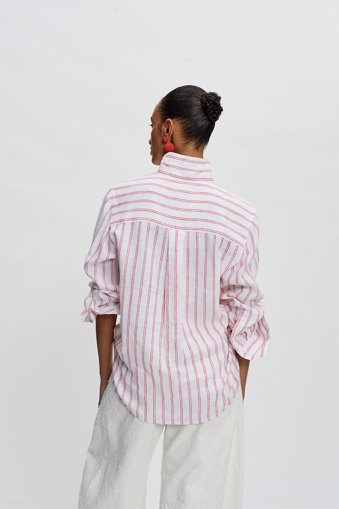 The Tab Shirt (Red Stripe)