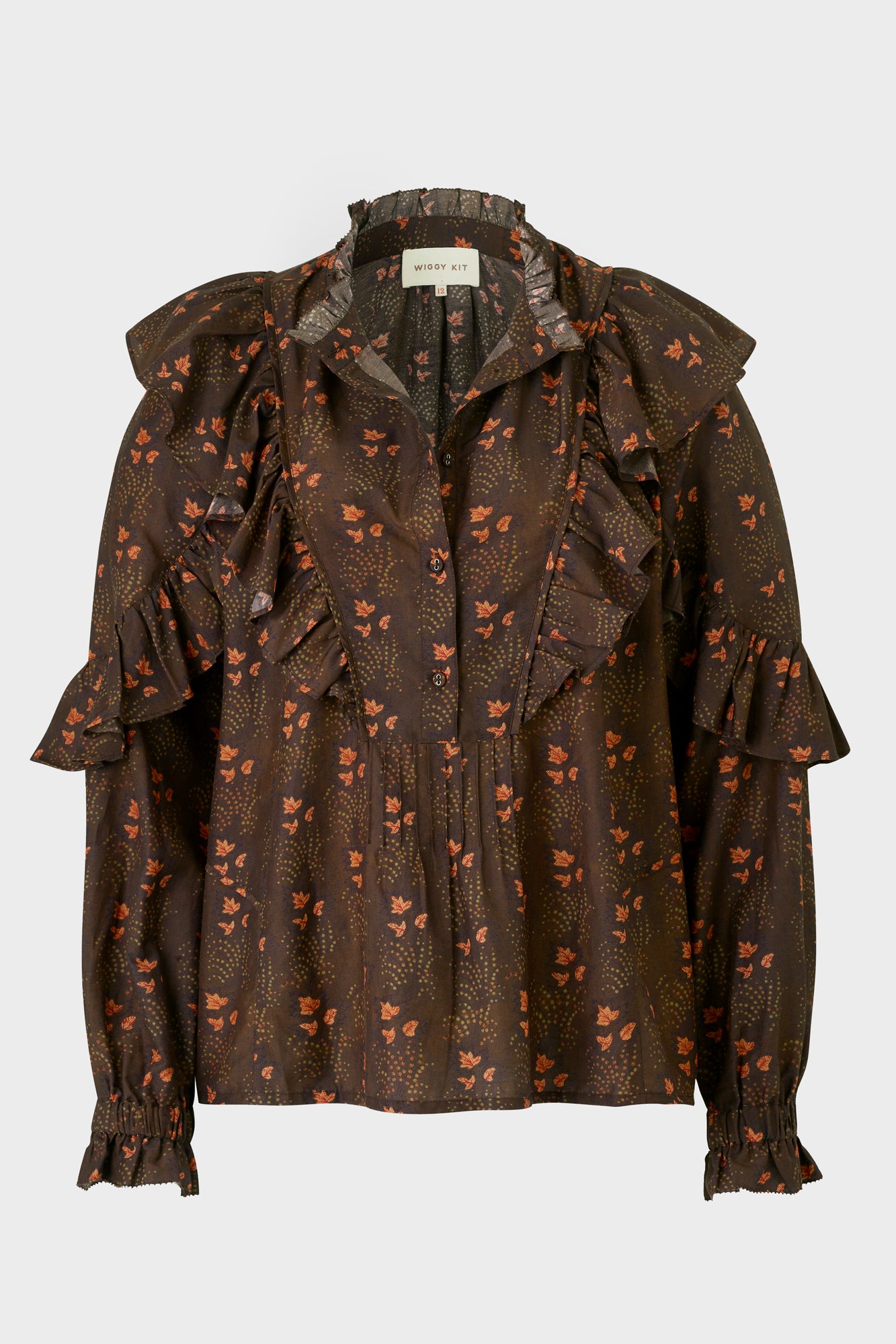 Copain Shirt (Cocoa Fern Print)