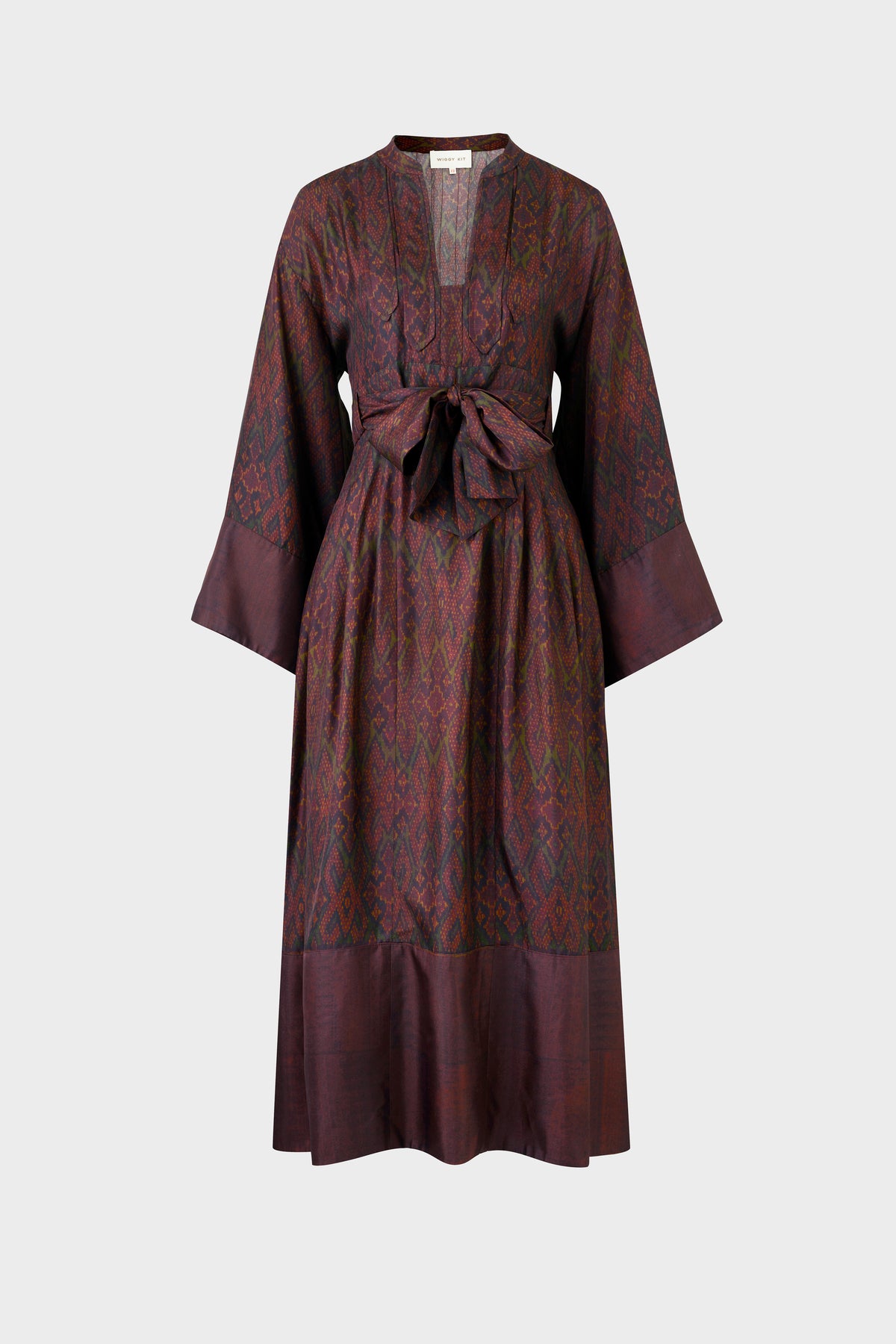 Paloma Dress (Merlot Ikat)