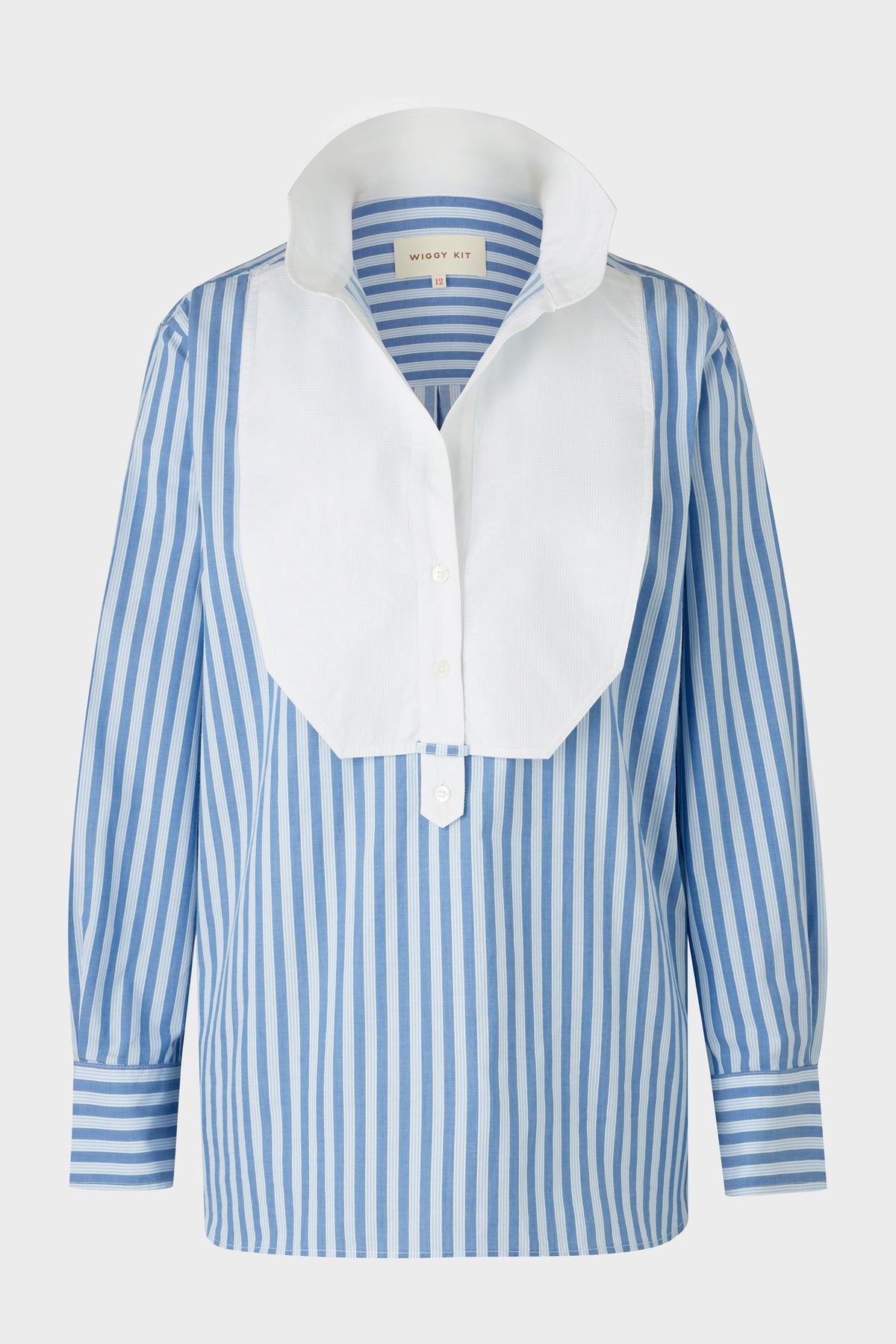 Tab Shirt (Dark Blue Stripe)