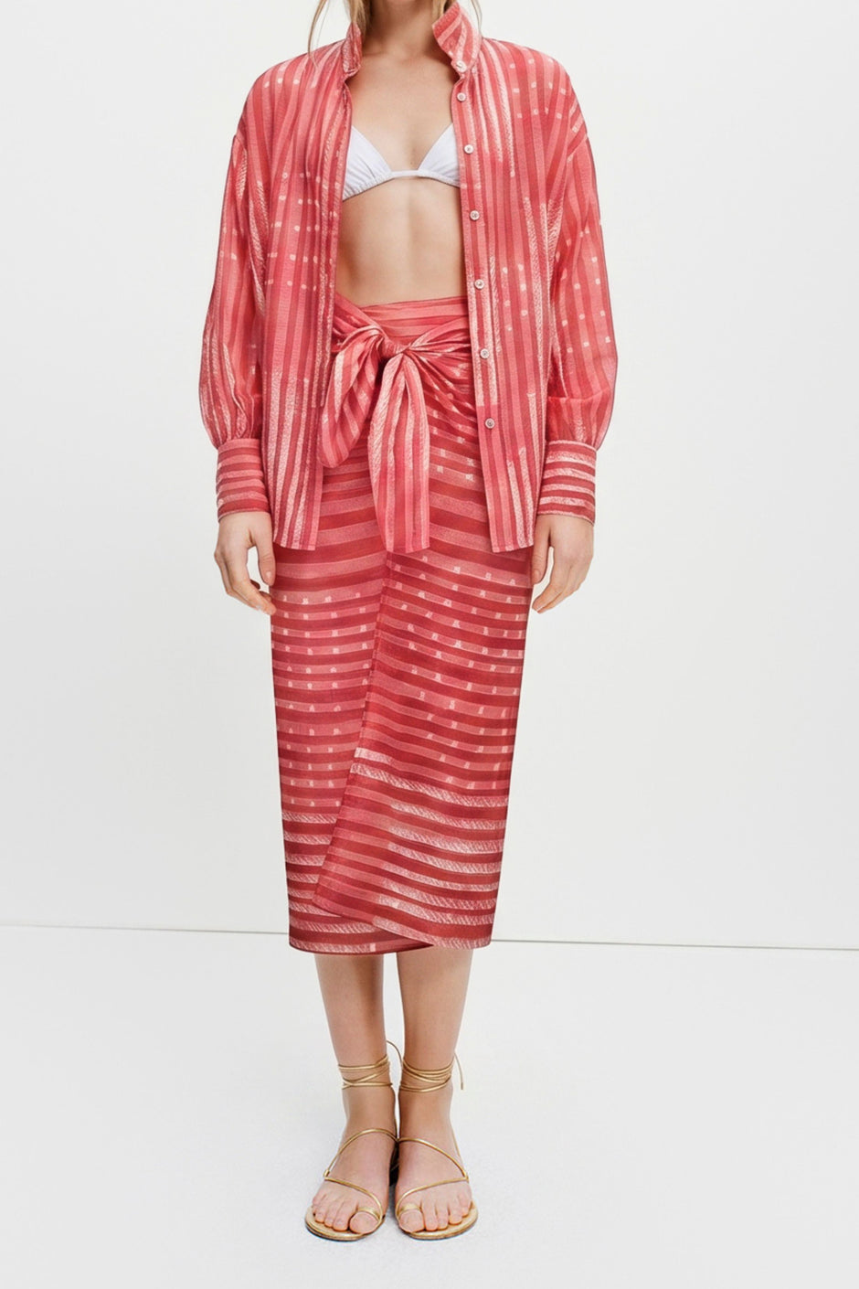 The Gallerist Shirt (Pink Nigella Print)
