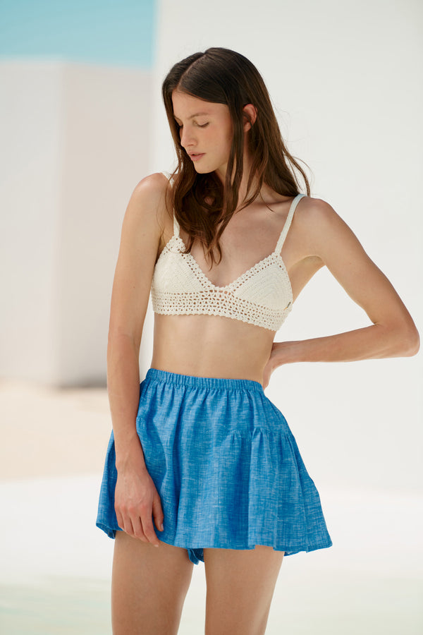 Shorts (French Blue Linen)