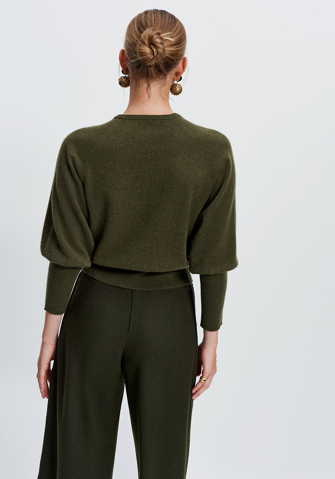 Keyhole Sweater (Olive)
