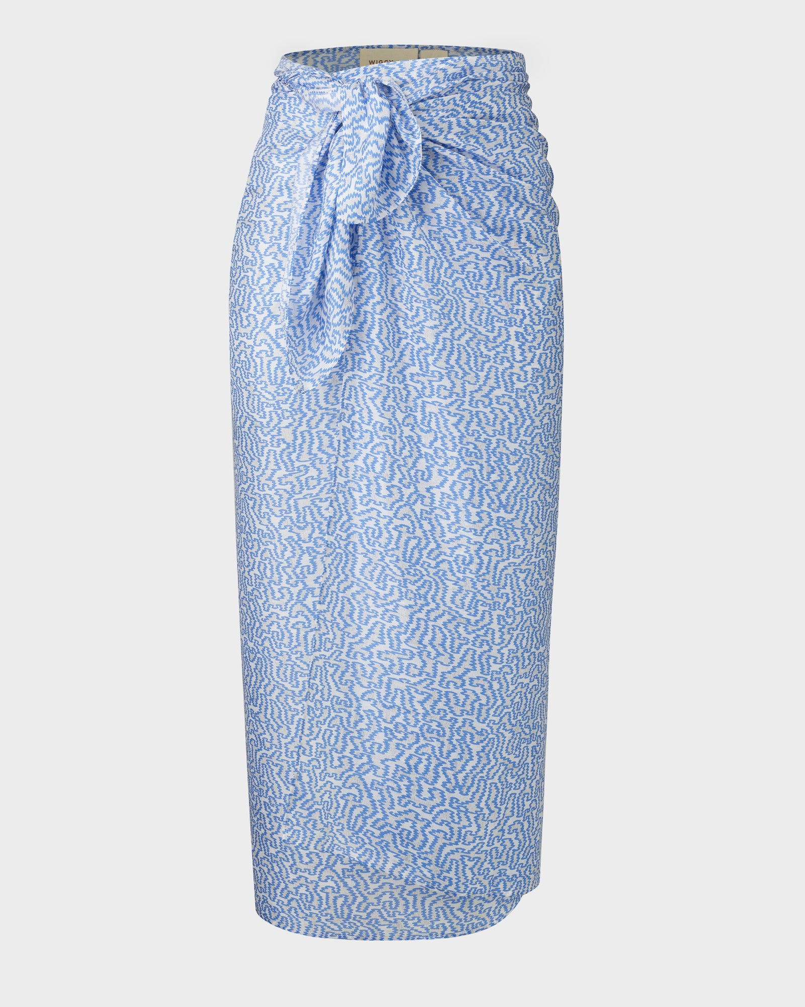 The Sarong (Blue Zig Zag Print)