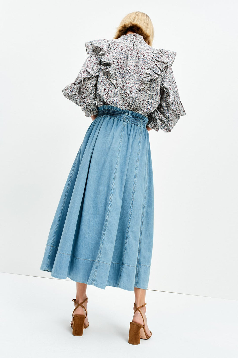 Belted Tie Skirt