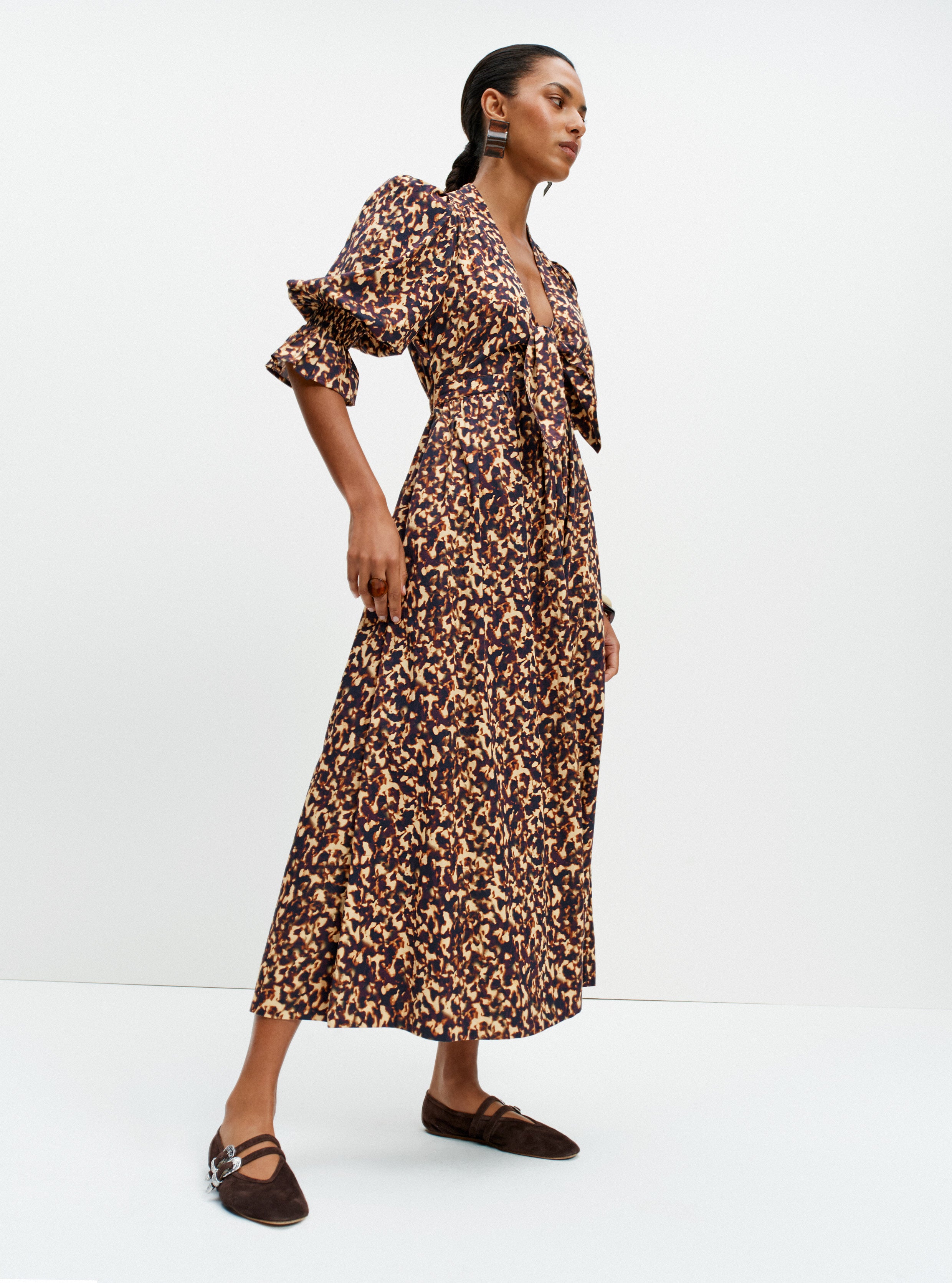 Bunny Dress (Tortoiseshell Print)