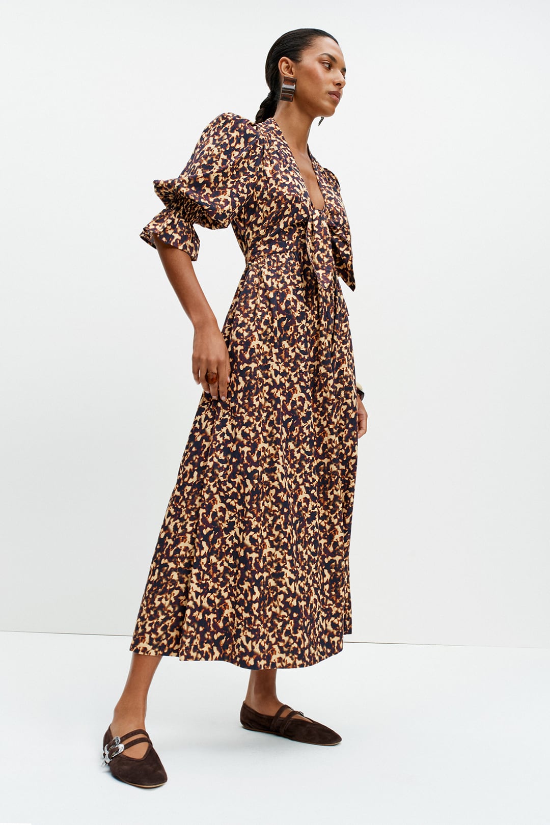Bunny Dress (Tortoiseshell Print)