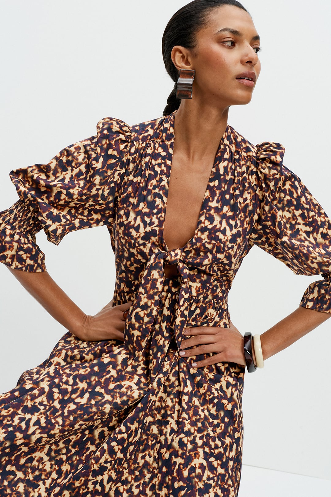 Bunny Dress (Tortoiseshell Print)