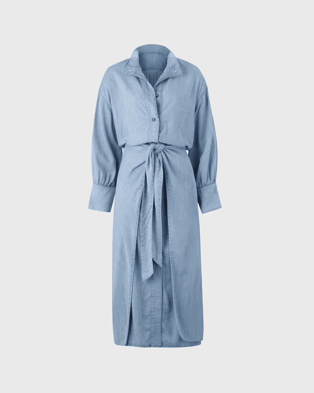 Sarong Shirt Dress (Blue Denim)