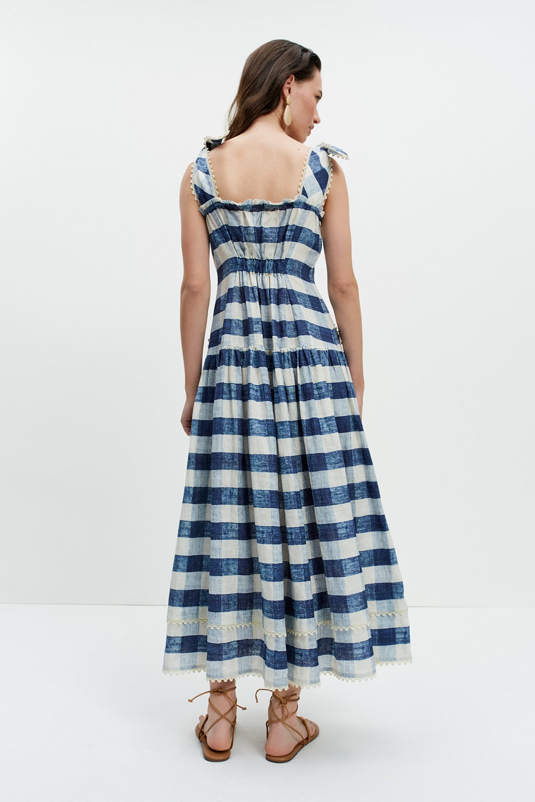 The Eden Dress (Giant Blue Gingham)