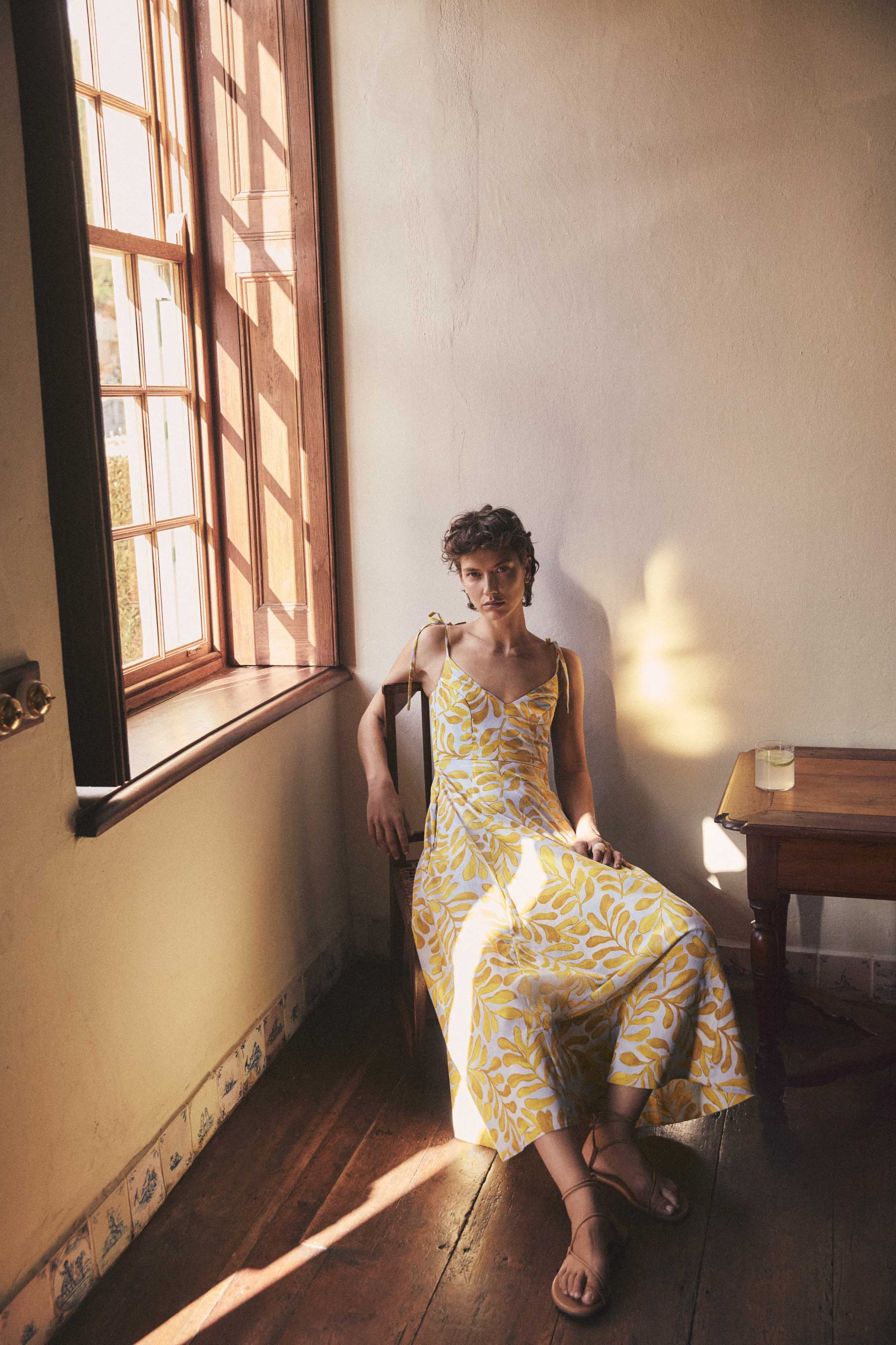 The Ekberg Dress (Citrus Palm)