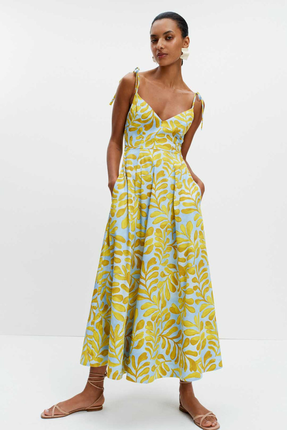 The Ekberg Dress (Citrus Palm)