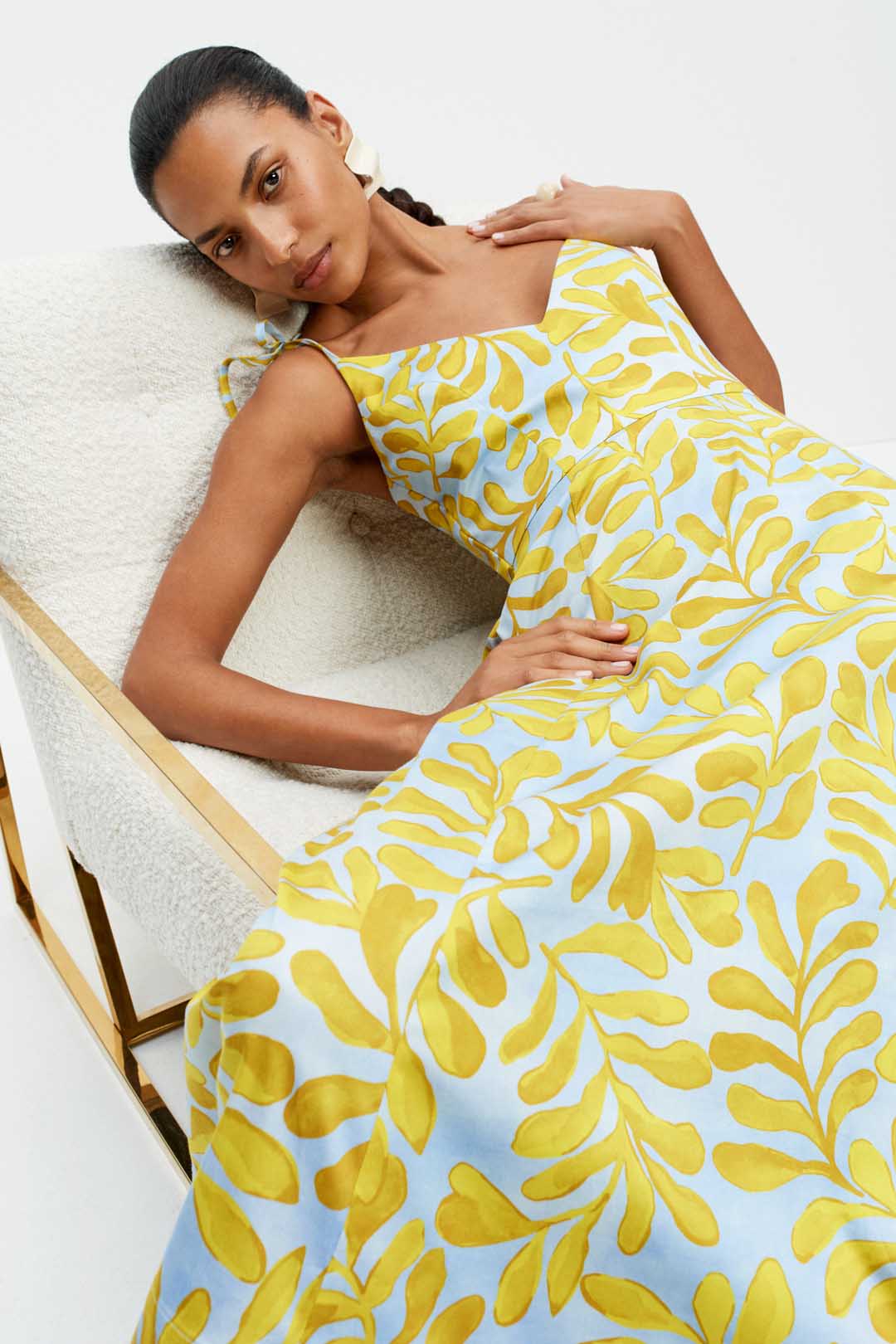 The Ekberg Dress (Citrus Palm)