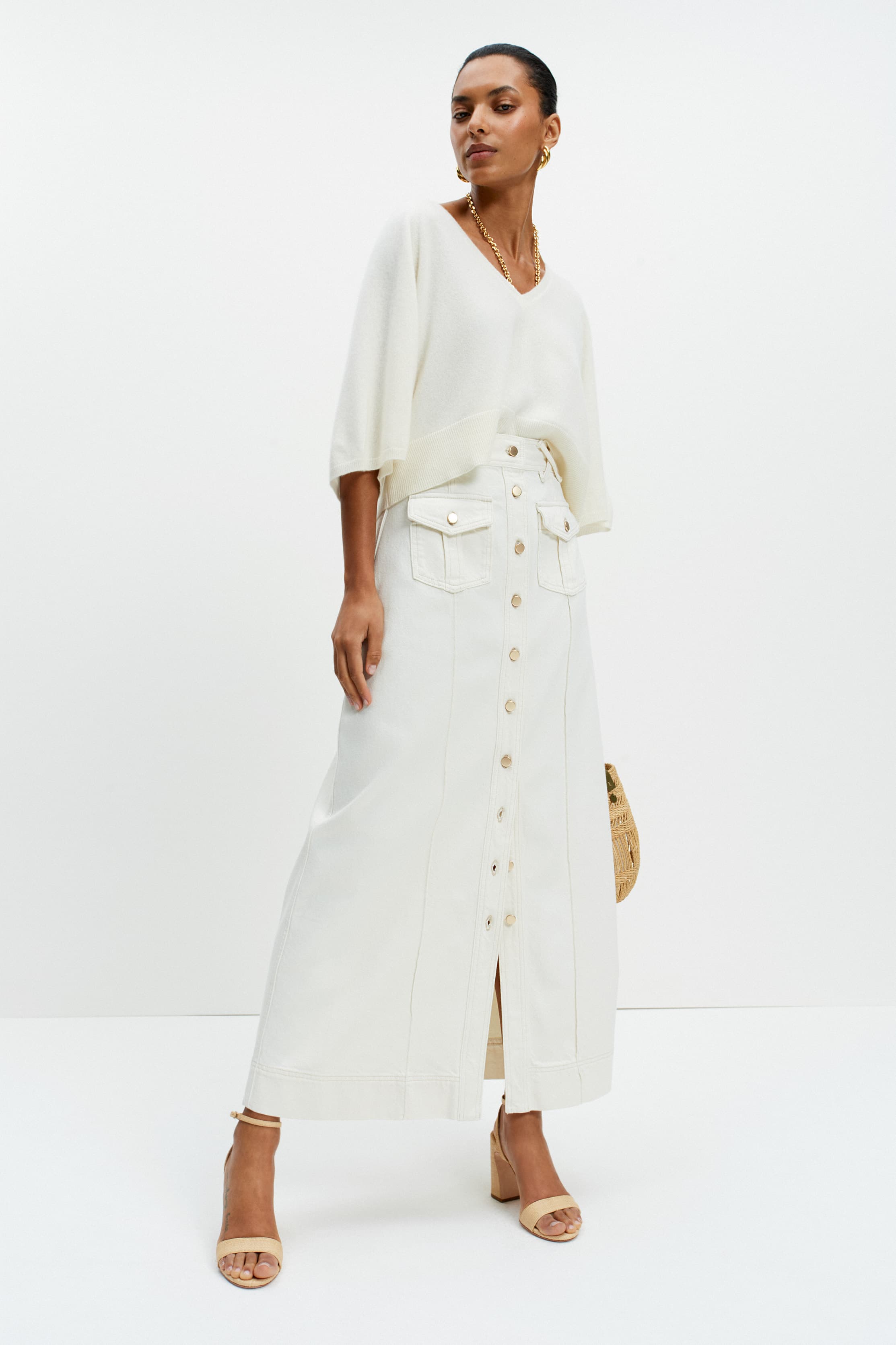 The Elliot Skirt (Ecru)