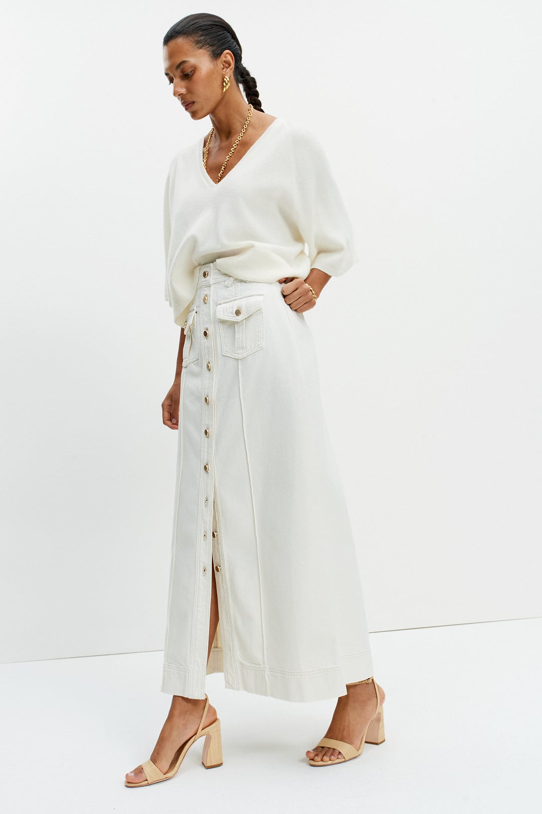 The Elliot Skirt (Ecru)