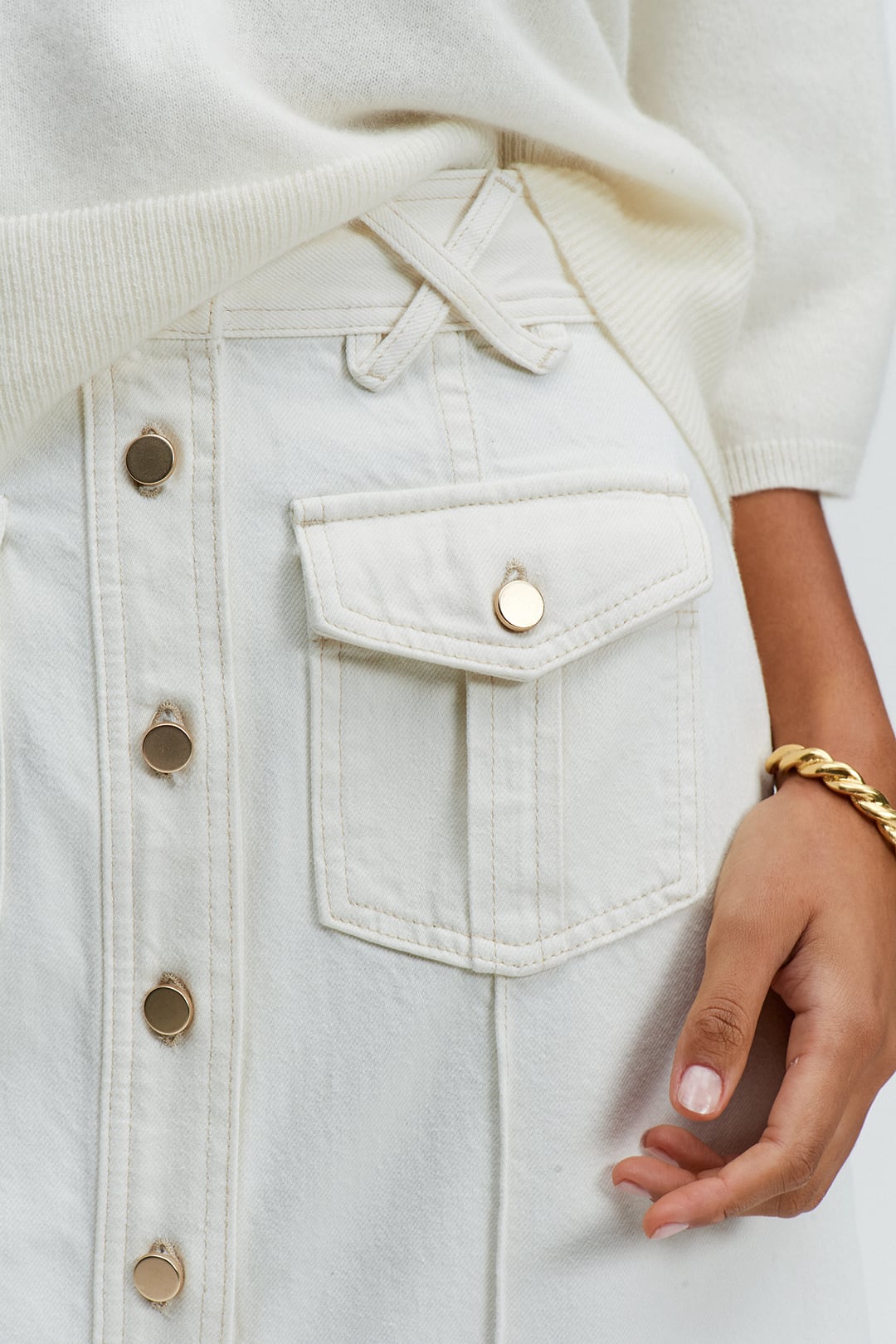 The Elliot Skirt (Ecru)