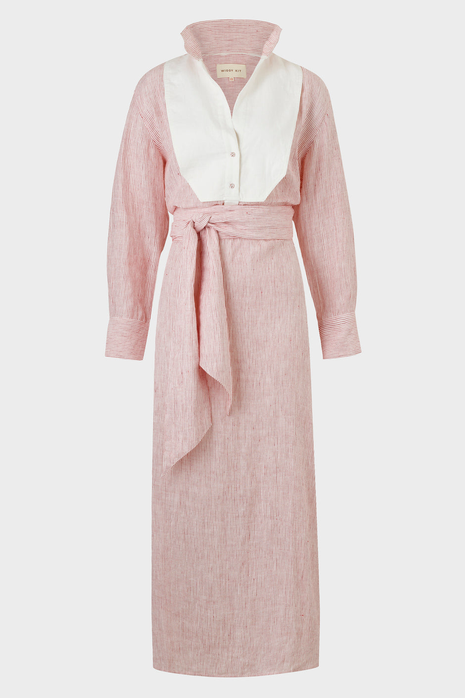 Floating Bib Dress (Red Stripe)