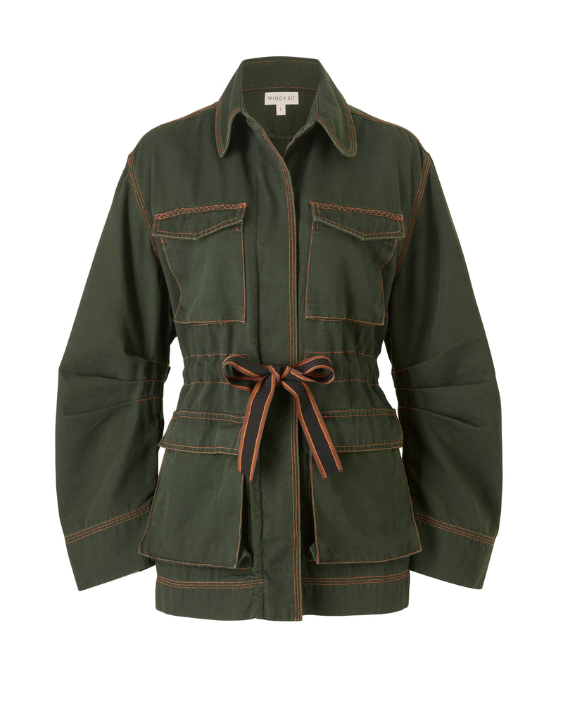 Wiggy Kit | The Milano Jacket in Green | Product Image with White Background