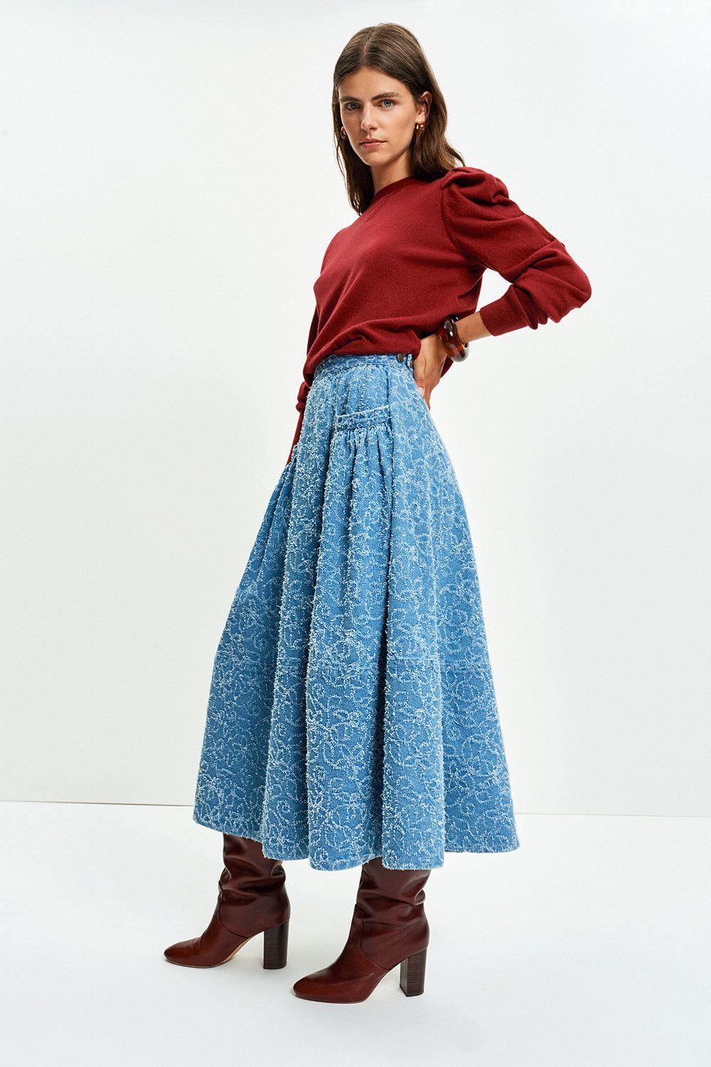 The Gaucho Shirt (Scribble Denim)
