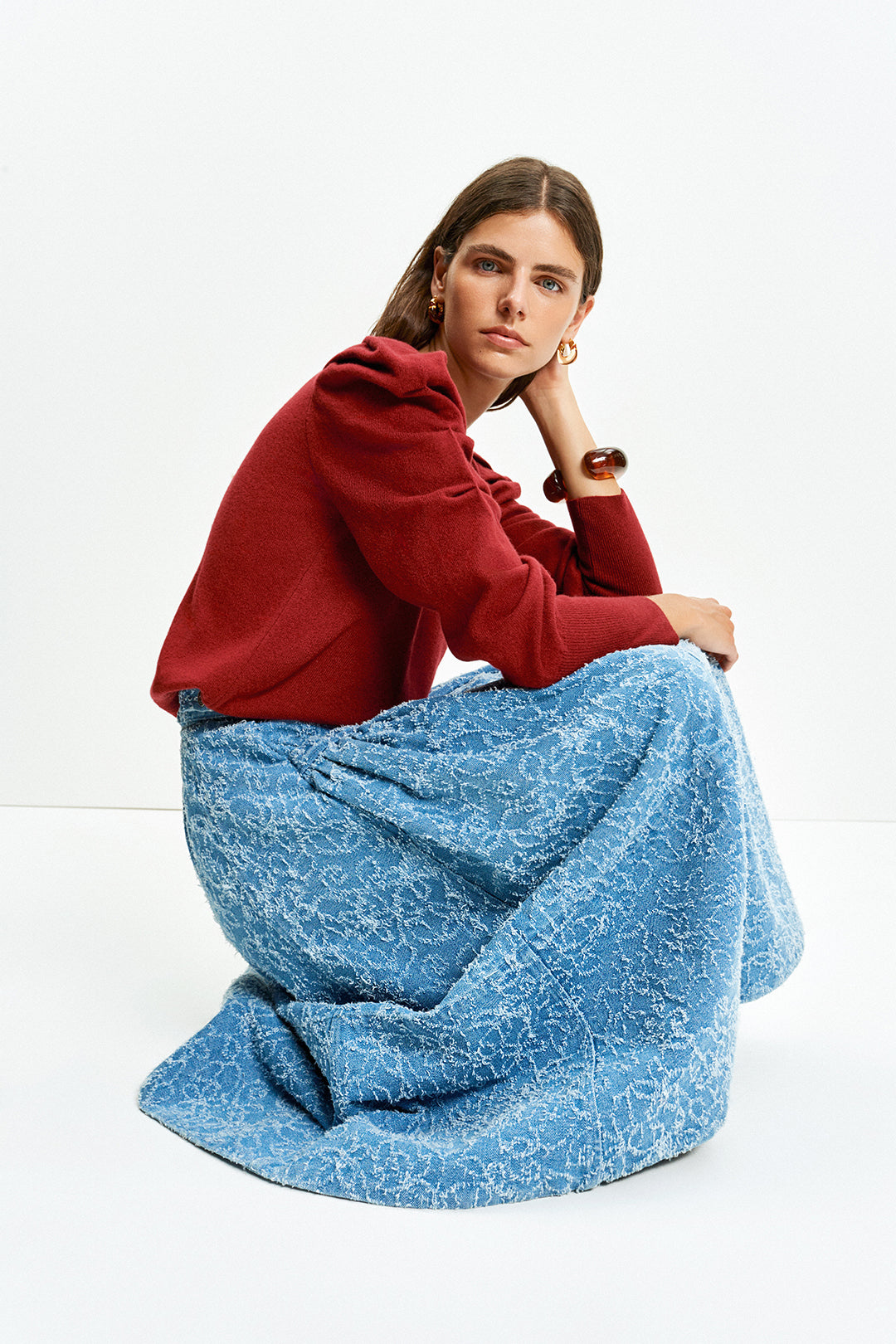 Gaucho Skirt (Scribble Denim)