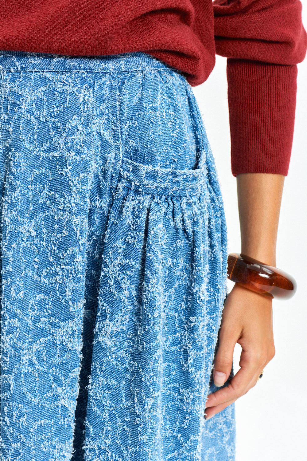 The Gaucho Skirt (Scribble Denim)