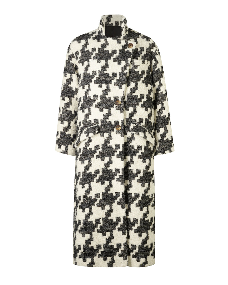 Wiggy Kit | The Boyfriend Coat in Monochrome | Product Image White Background