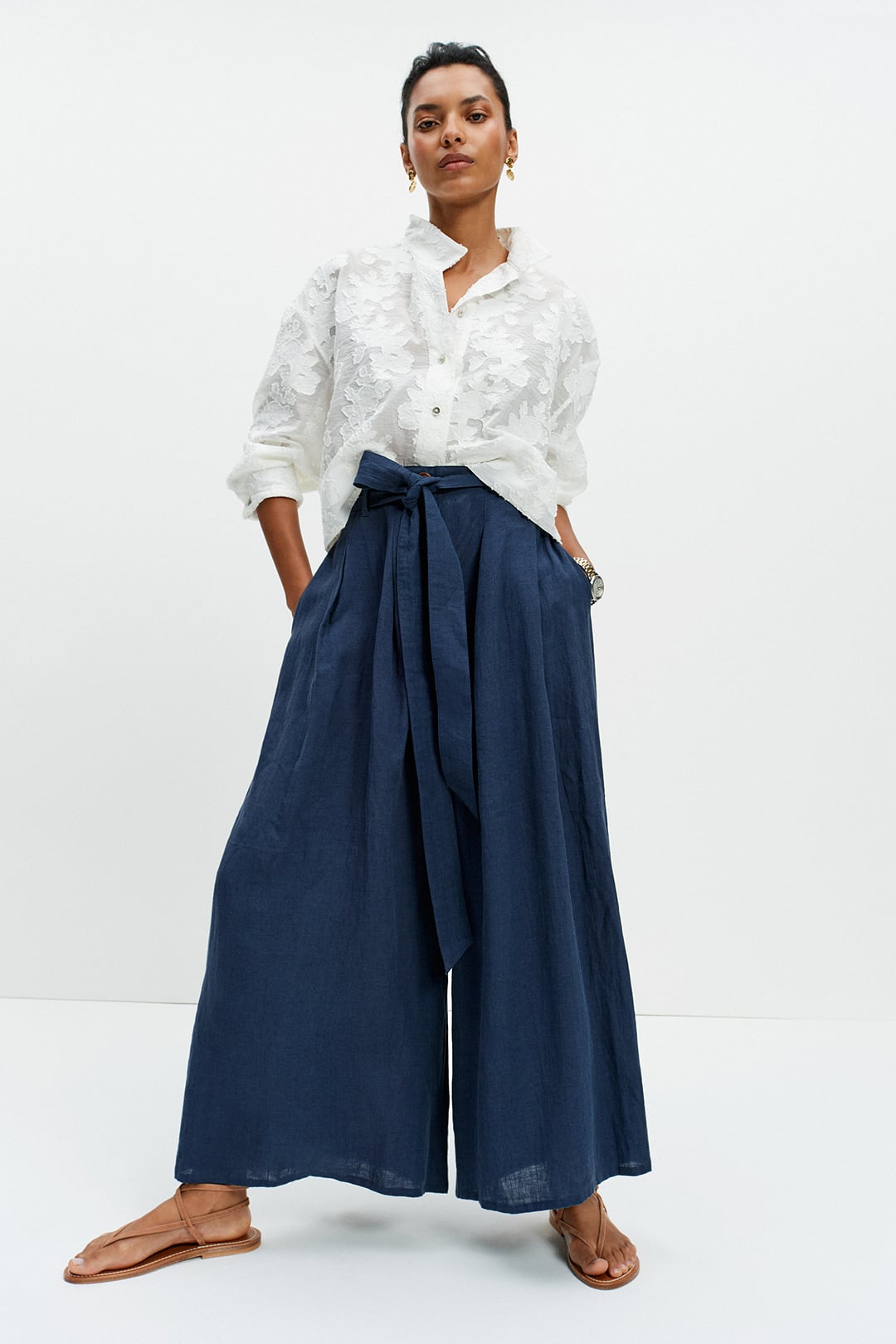 The Jackson Pant (Navy Linen)