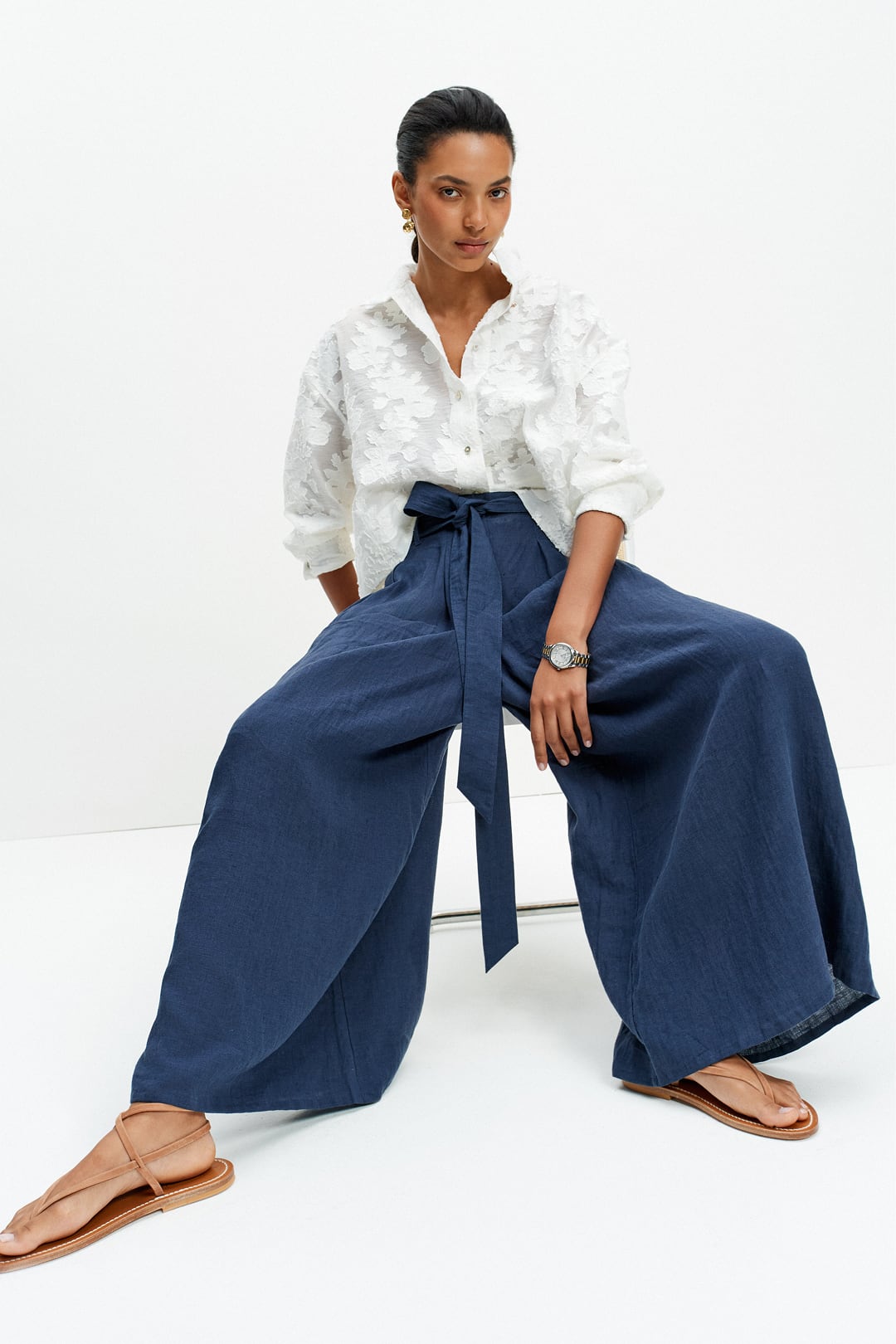 The Jackson Pant (Navy Linen)