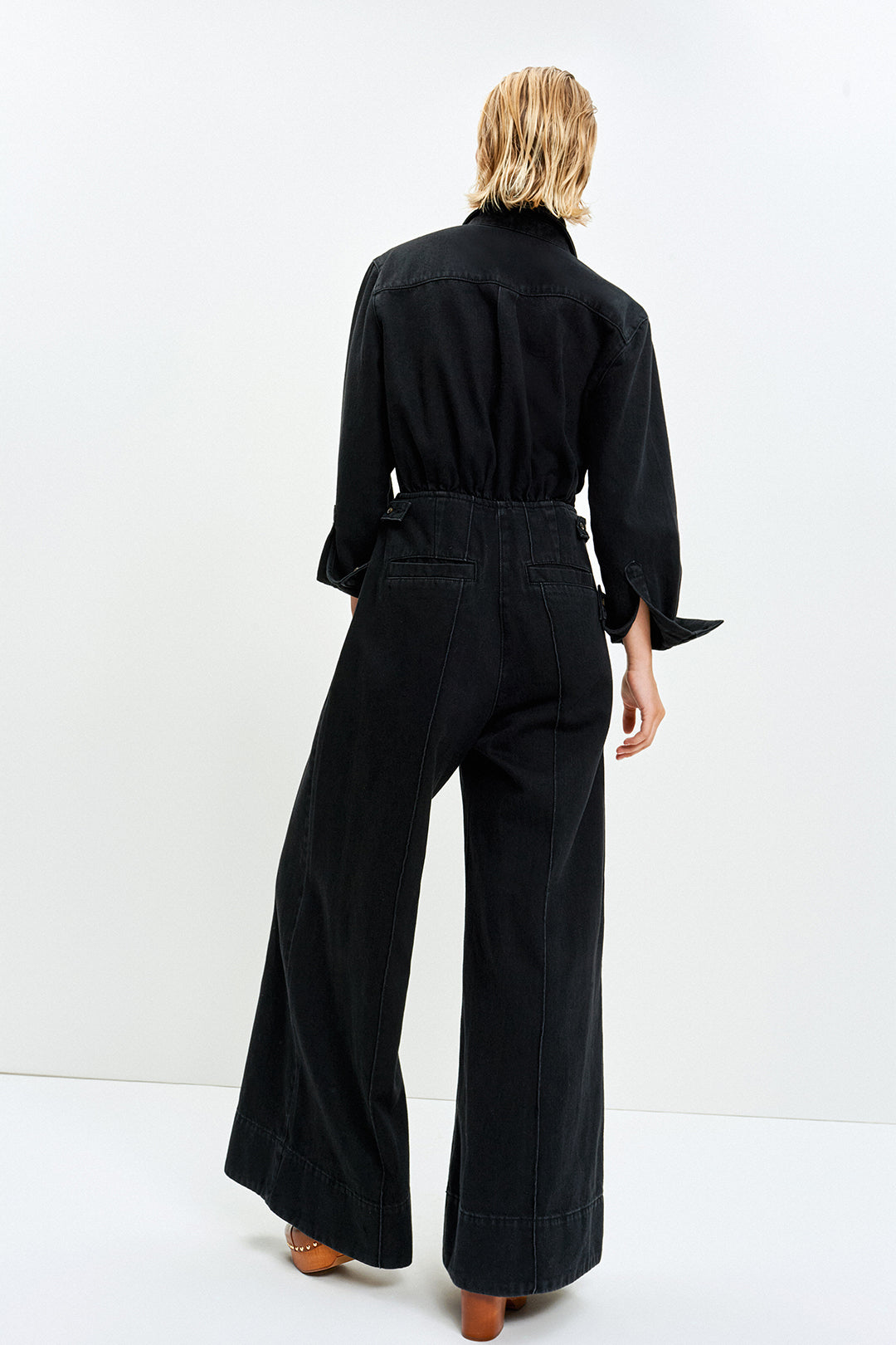 The Leo Jumpsuit (Charcoal Denim)