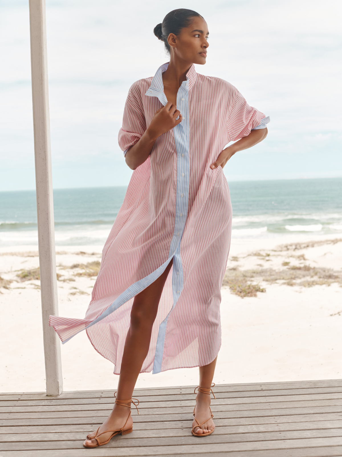 Shirt beach dress discount
