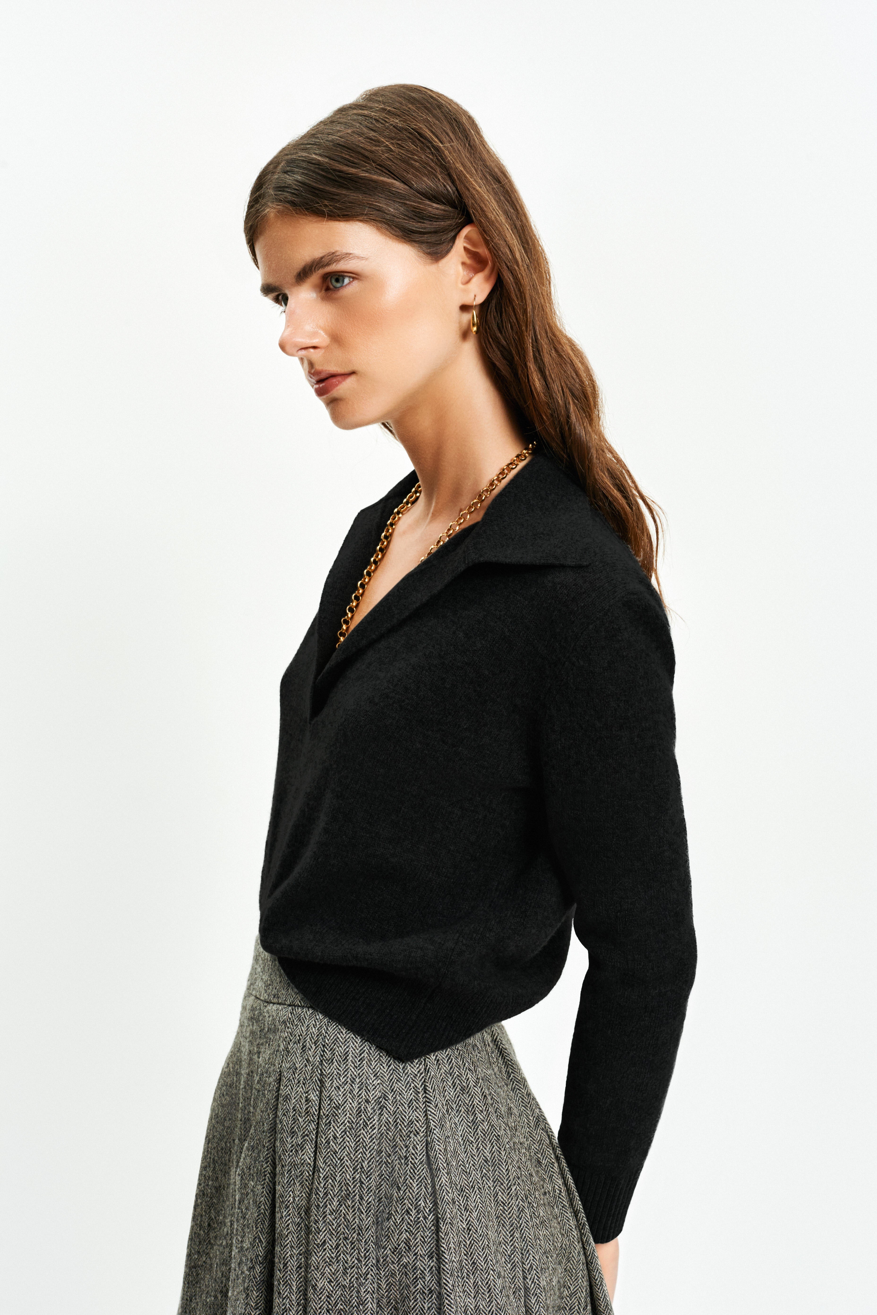 Long Sleeve Polo Knit